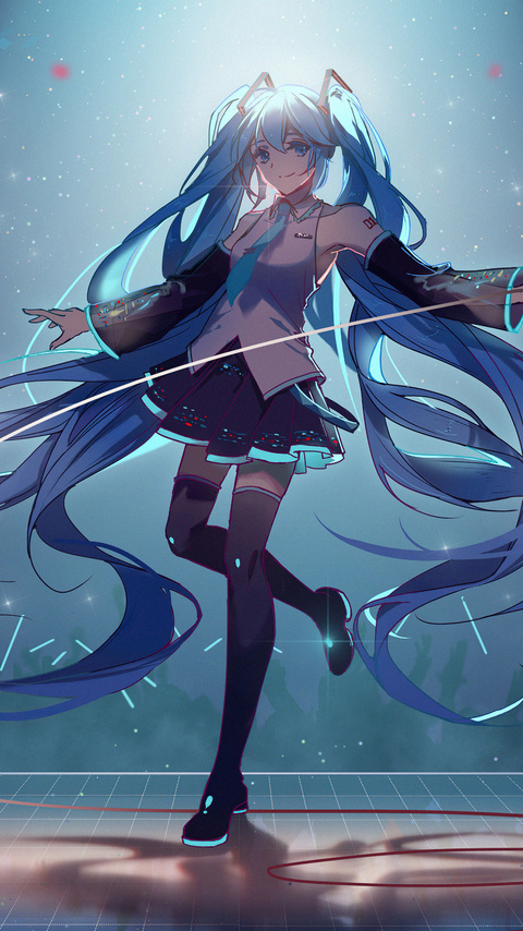 480x854 Vocaloid Hatsune Miku 4k Android One Hd 4k Wallpapers Images Backgrounds Photos And Pictures