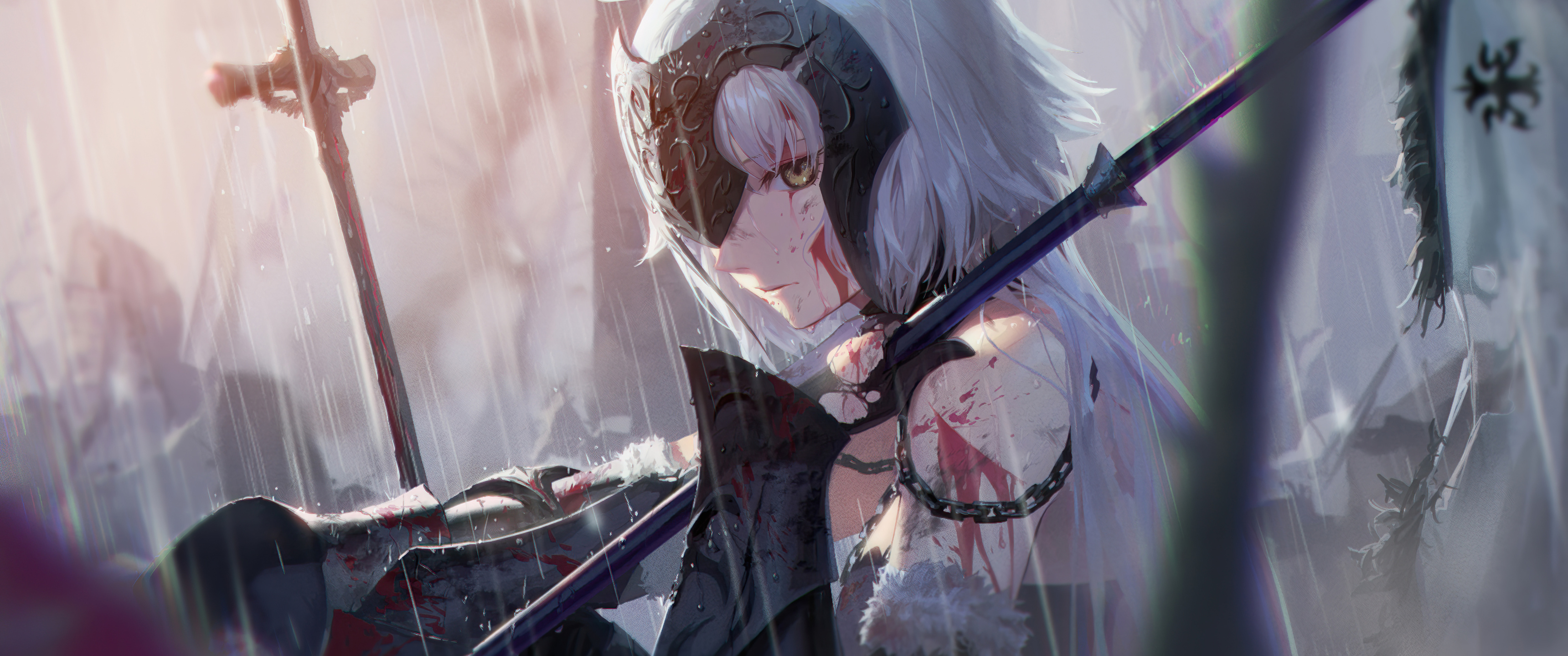 3440x1440 Warrior Anime Girl 5k Ultrawide Quad Hd 1440p Hd 4k