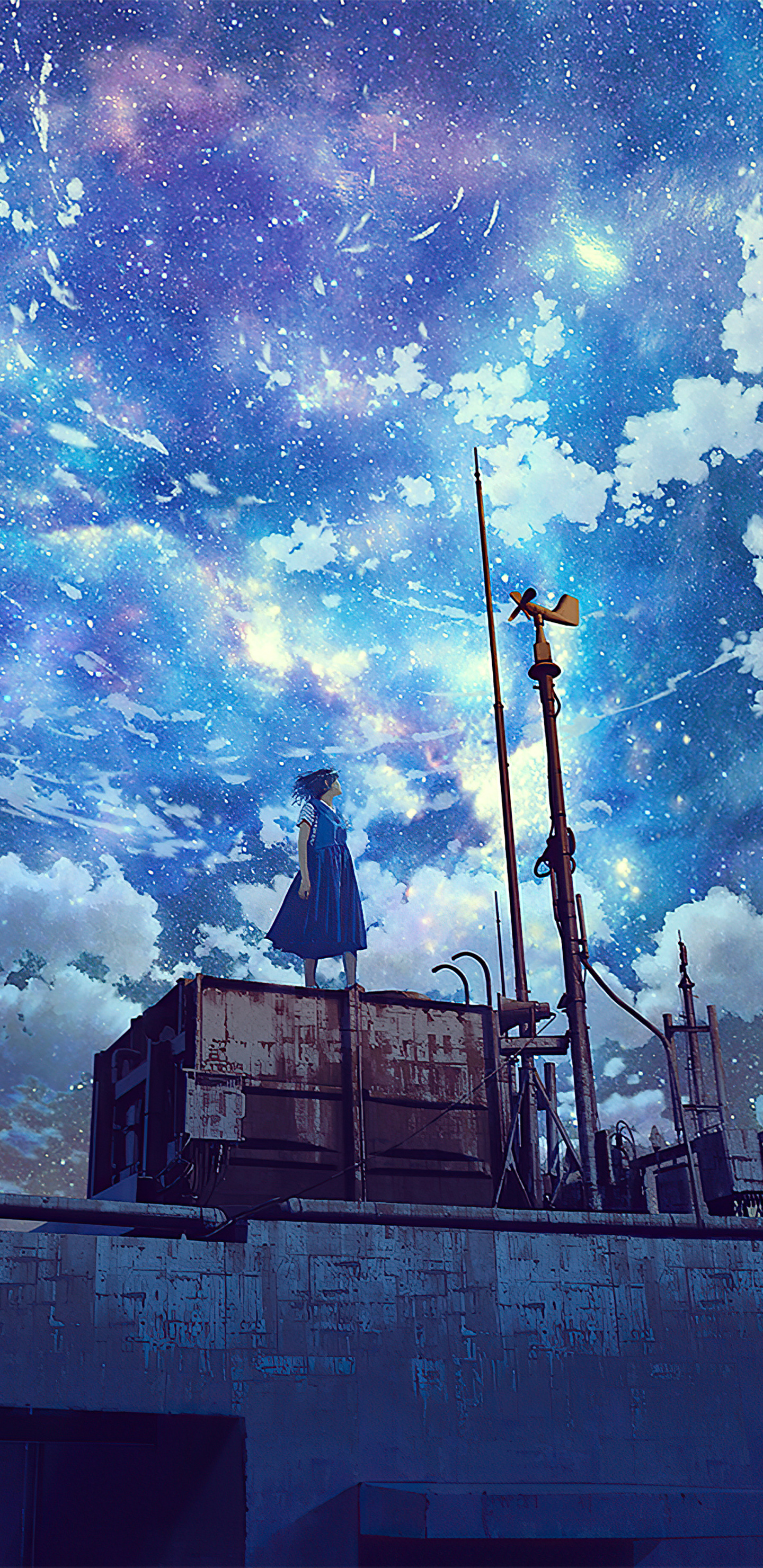 Wallpaper Anime Aesthetic Galaxy, Anime, Anime Art, Anime Style, Sleeve,  Background - Download Free Image