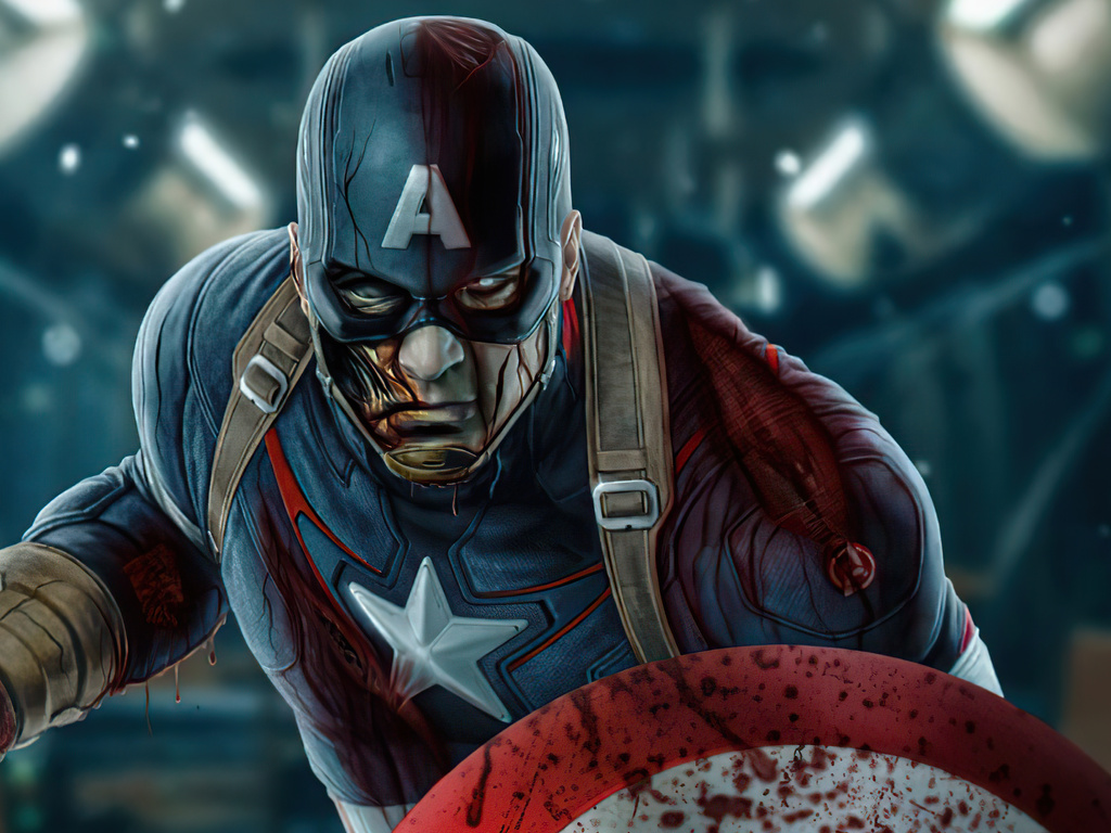 1024x768 What If Captain America Zombie 1024x768 Resolution HD 4k ...