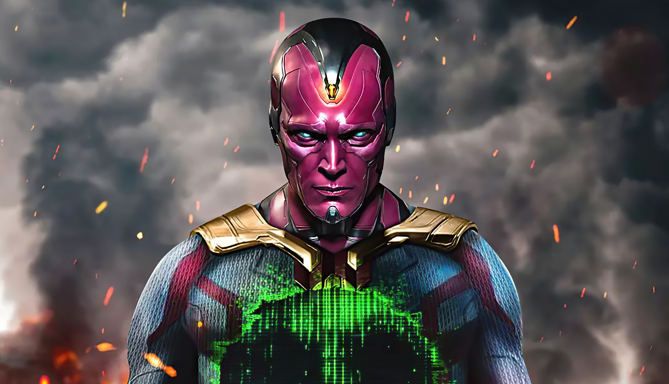 What If Vision Wallpaper In 1336x768 Resolution