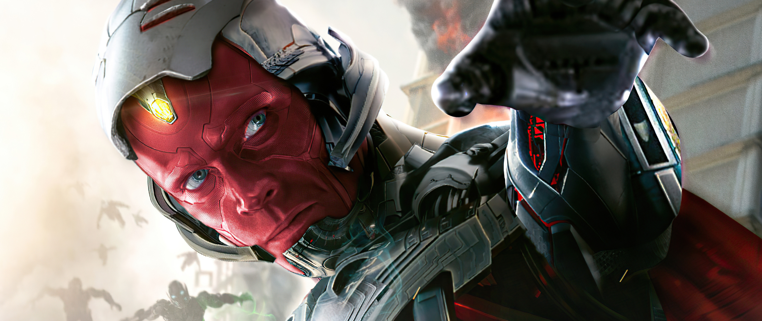 What If Vision Ultron Wallpaper In 2560x1080 Resolution