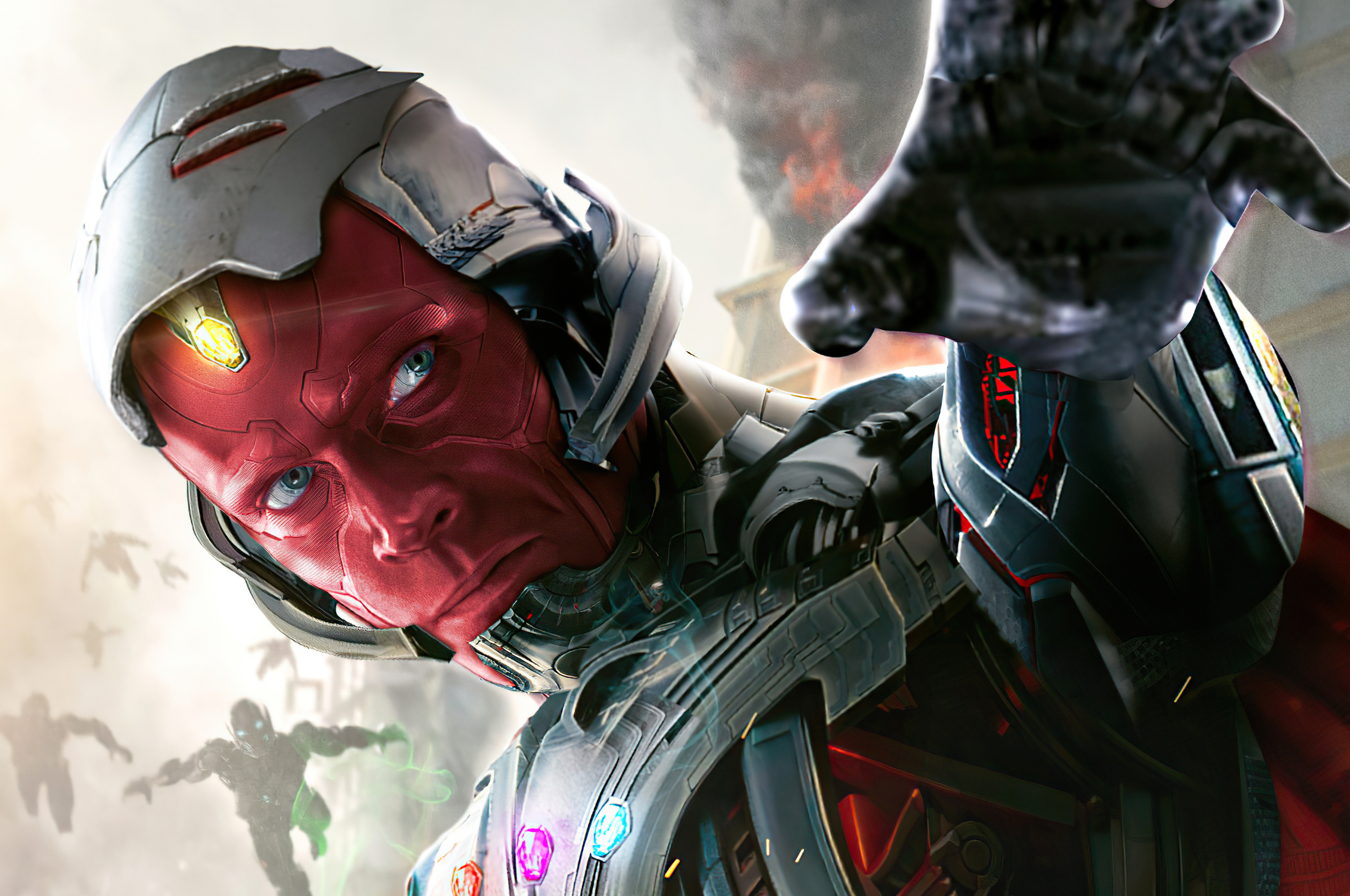 What If Vision Ultron Wallpaper In 2560x1700 Resolution