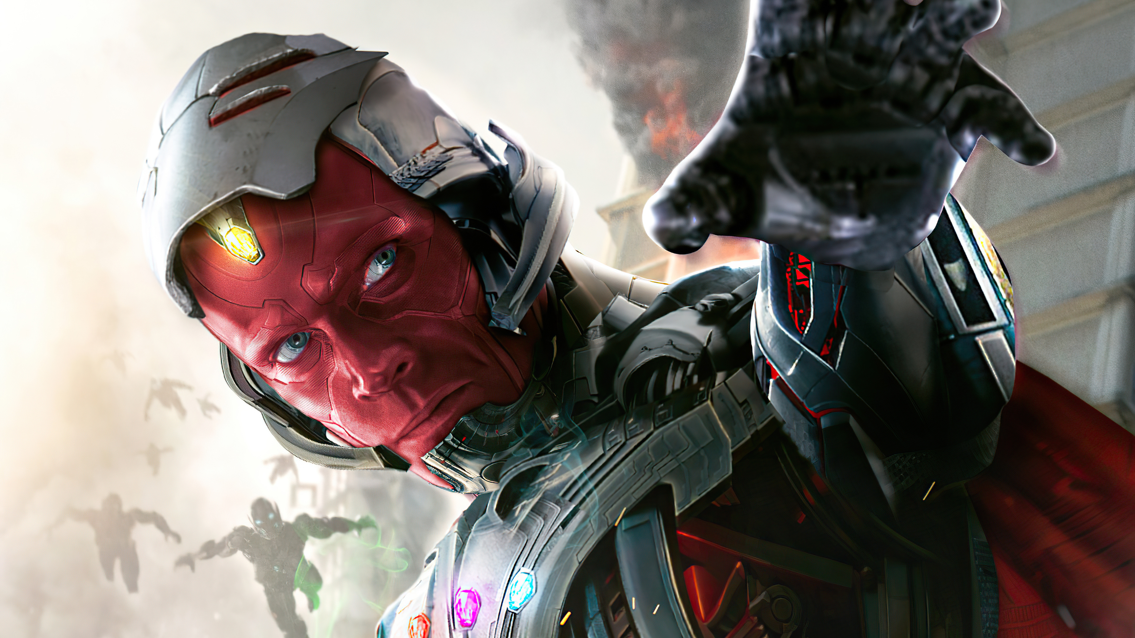 What If Vision Ultron Wallpaper In 3840x2160 Resolution