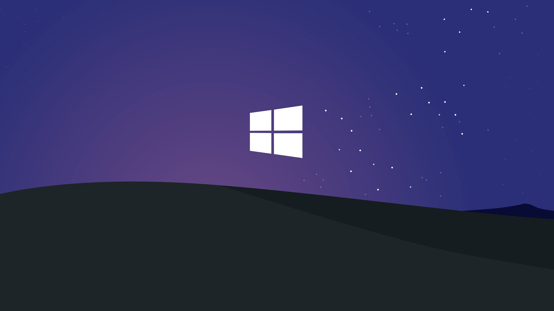 1920x1080 Windows 10 Bliss At Night Minimal 5k Laptop Full Hd 1080p Hd