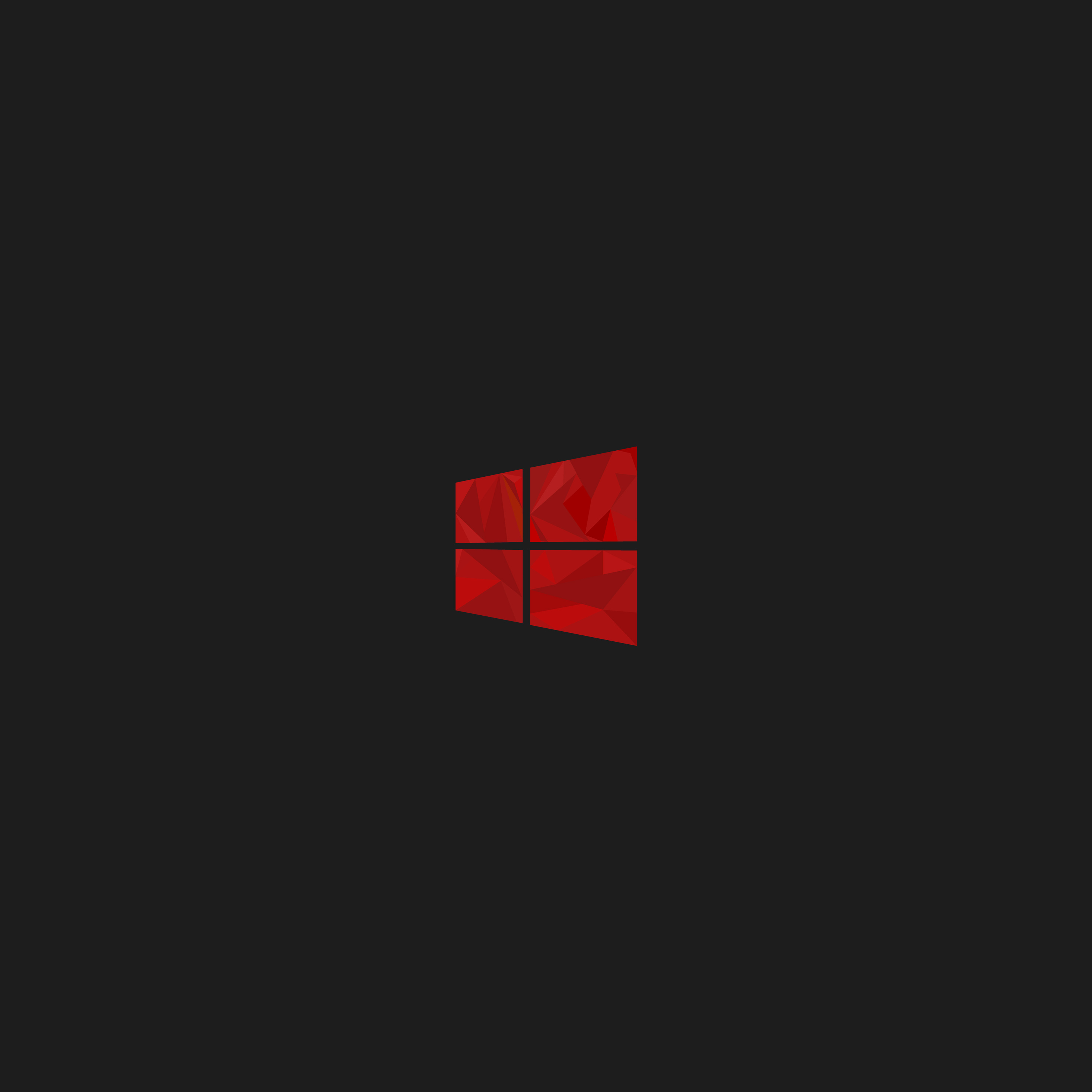 2932x2932 Windows 10 Red Minimal Simple Logo 8k Ipad Pro Retina Display ...