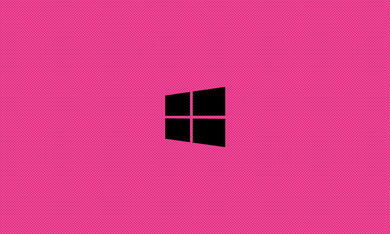 800x480 Windows Pink Minimal Logo 8k 800x480 Resolution HD 4k ...