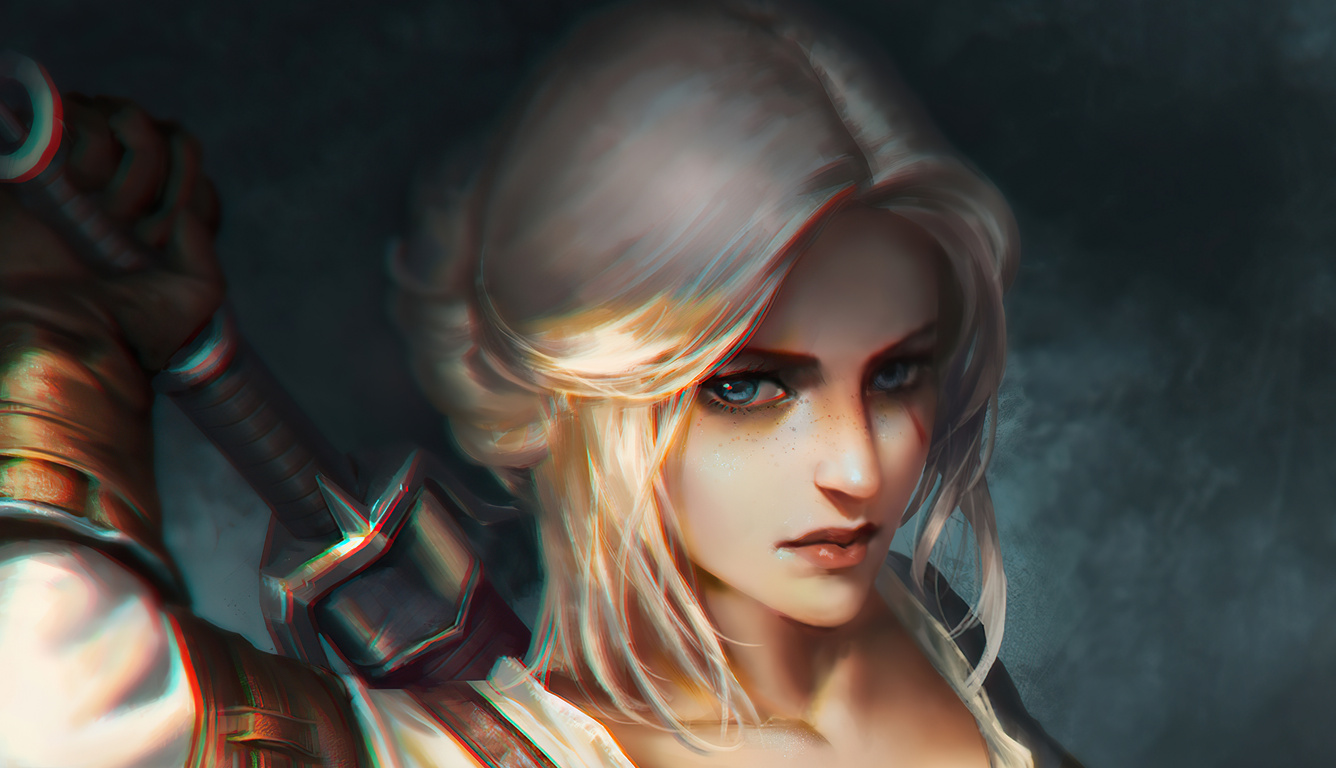 1336x768 Witcher Ciri Fan Art 5k Laptop HD ,HD 4k Wallpapers,Images ...