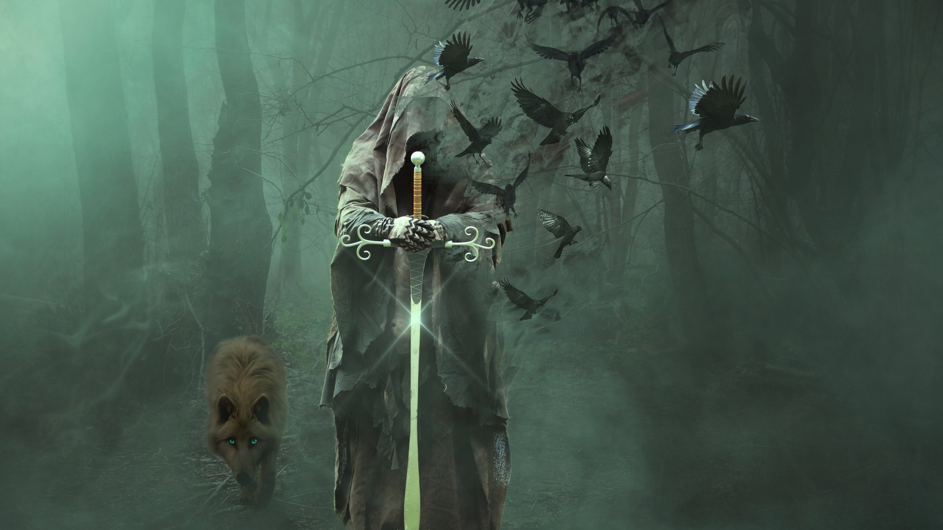 1920x1080 Wizard Of Death In A Dark Forest Laptop Full HD 1080P HD 4k  Wallpapers, Images, Backgrounds, Photos and Pictures