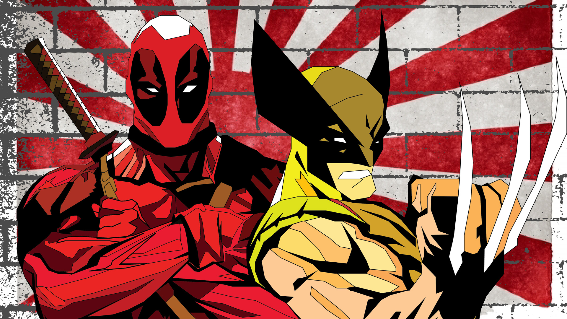 1920x1080 Wolverine And Deadpool Vacation In Japan Laptop Full HD 1080P