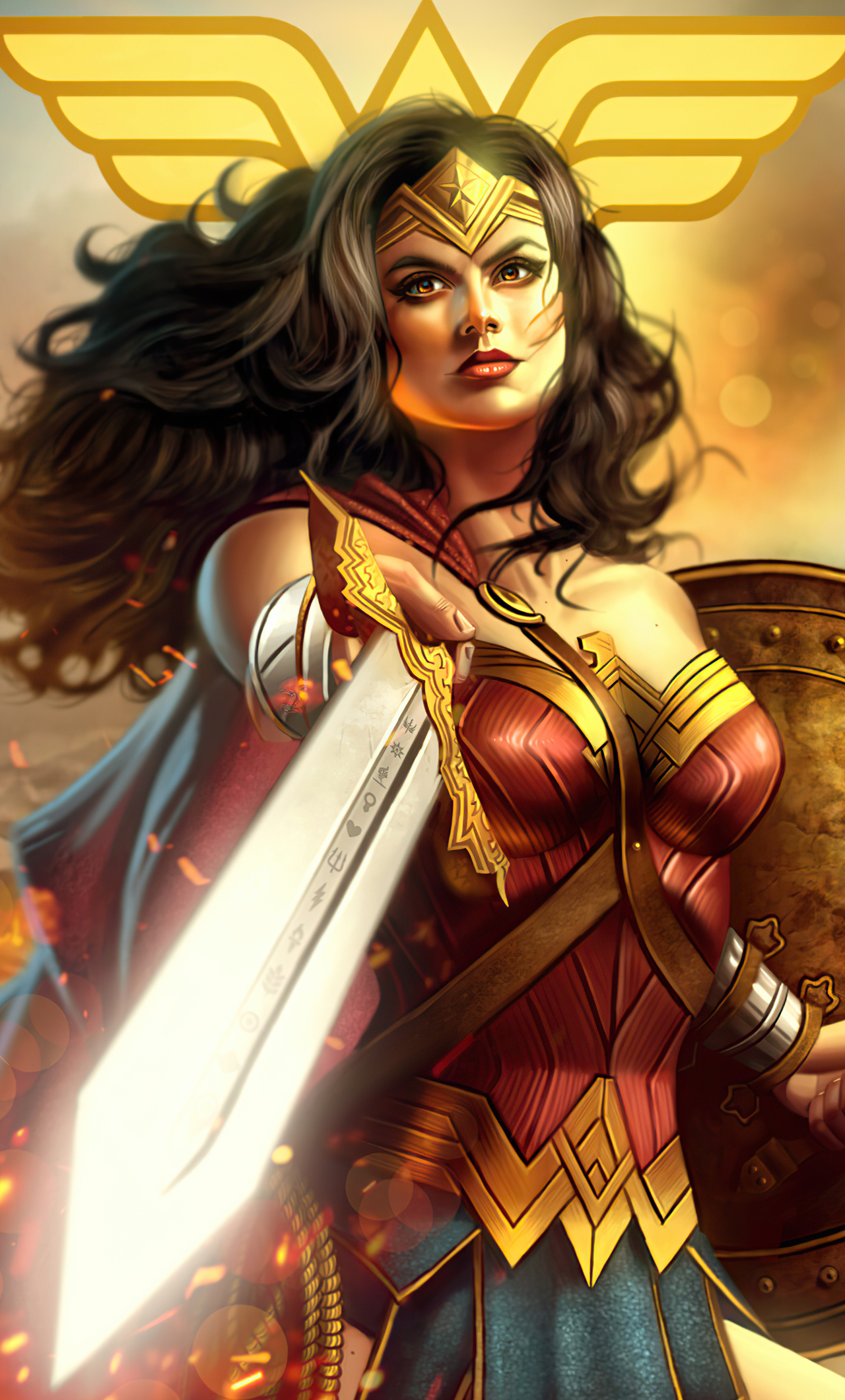 1280x2120 Wonder Strong Woman iPhone 6+ HD 4k Wallpapers, Images,  Backgrounds, Photos and Pictures