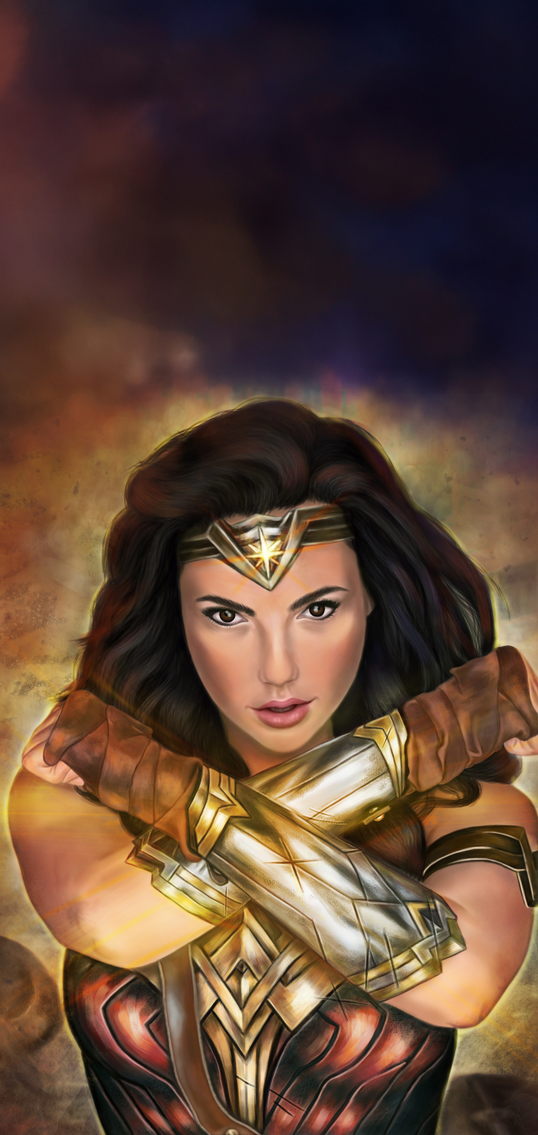 1080x2280 Wonder Woman Amazonian Grace One Plus 6,Huawei p20,Honor view
