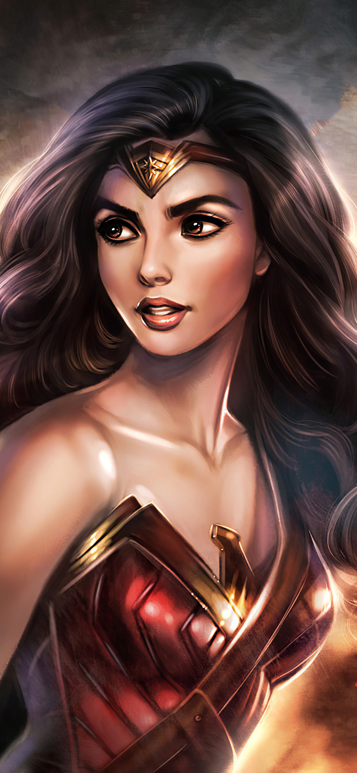 1242x2688 Wonder Woman Cute Artwork Iphone Xs Max Hd 4k Wallpapers 