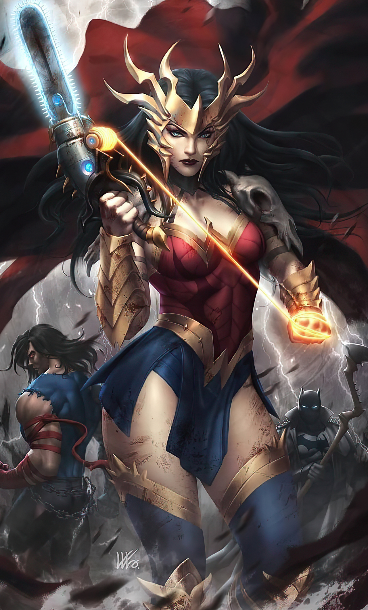 1280x2120 Wonder Woman Dark Nights Death Metal iPhone 6+ HD 4k Wallpapers,  Images, Backgrounds, Photos and Pictures