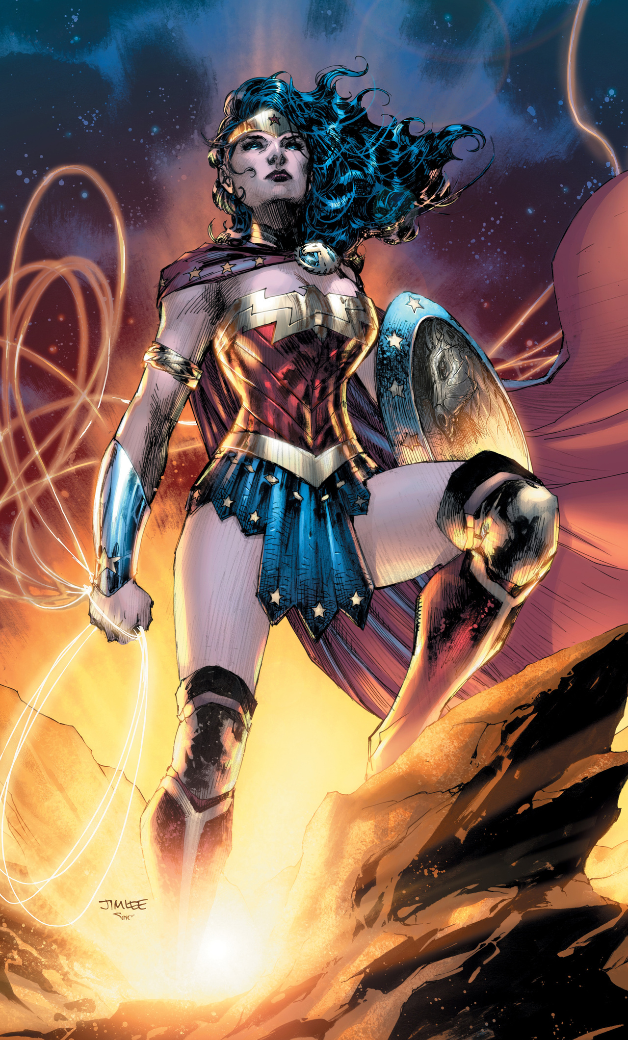 1280x2120 Wonder Woman Dc Comic Artwork iPhone 6+ HD 4k Wallpapers, Images,  Backgrounds, Photos and Pictures