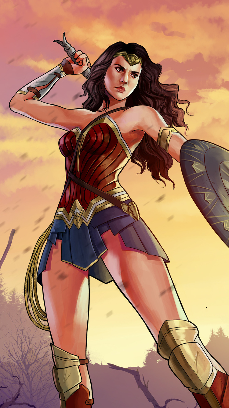 Wonder Woman GTA V Style In 750x1334 Resolution. wonder-woman-gta-v-style.....