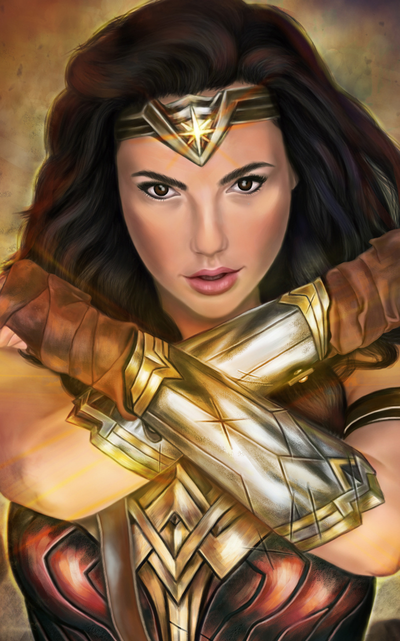 800x1280 Wonder Woman Justice League 4k Art Nexus 7,Samsung Galaxy Tab ...