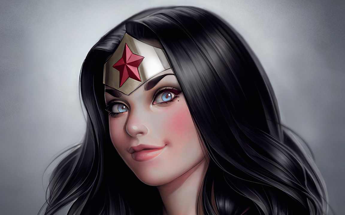 1152x720 Wonder Woman Red Cheeks 1152x720 Resolution HD 4k Wallpapers