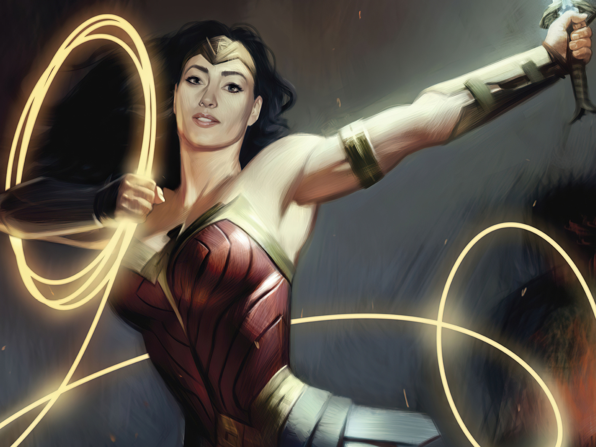 1920x1440 Wonder Woman With Powers 4k 1920x1440 Resolution HD 4k ...