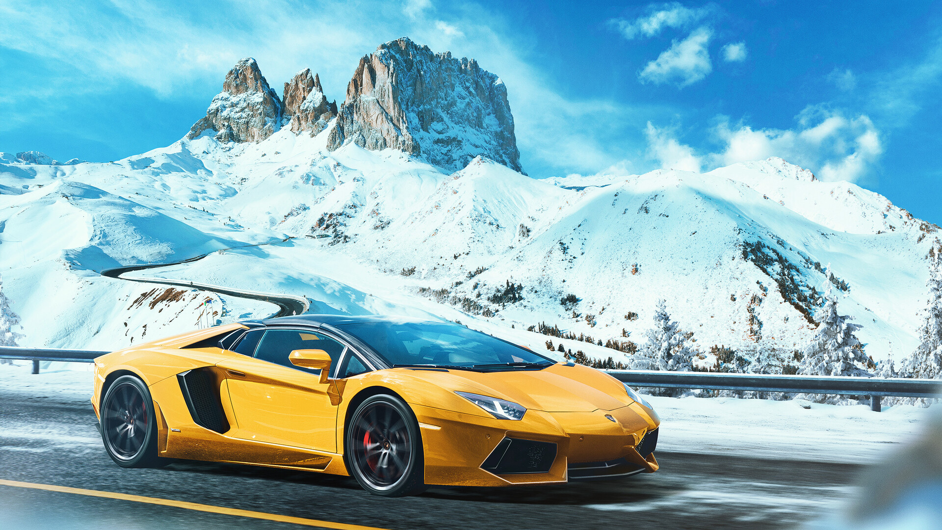 Yellow Lamborghini Wallpaper - Download to your mobile from PHONEKY