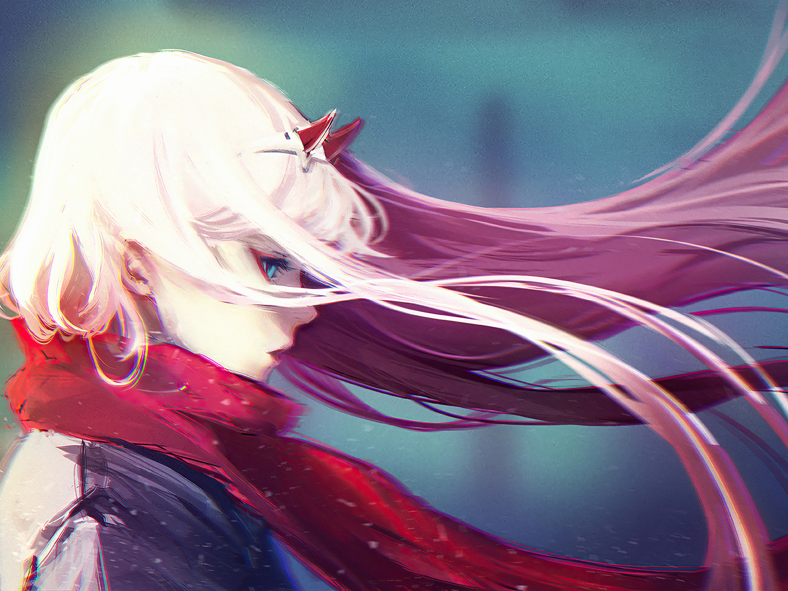 1600x1200 Zero Two Darling In The Fran XX 4k 1600x1200 Resolution HD 4k