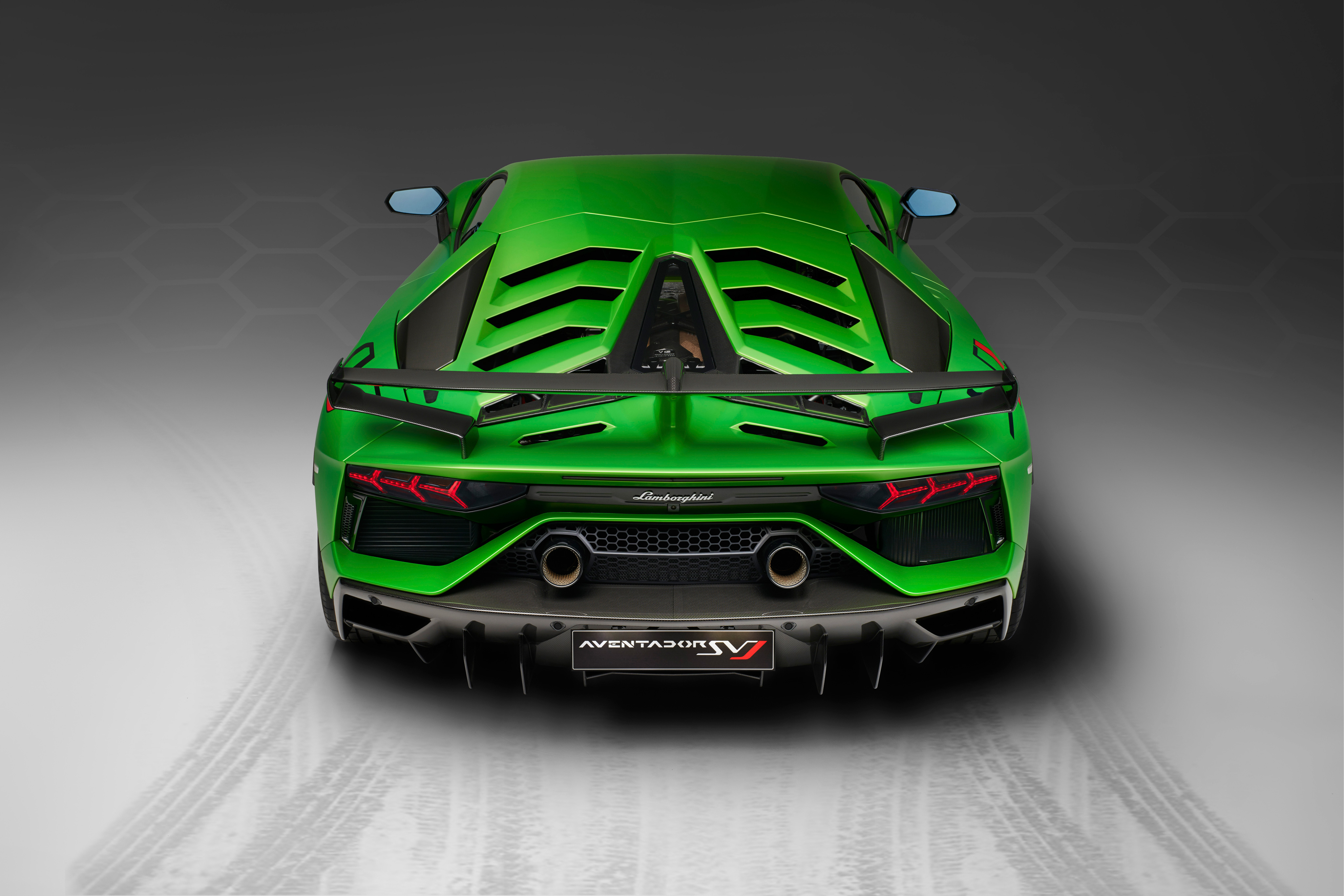 2018 Lamborghini Aventador SVJ Rear, HD Cars, 4k Wallpapers, Images