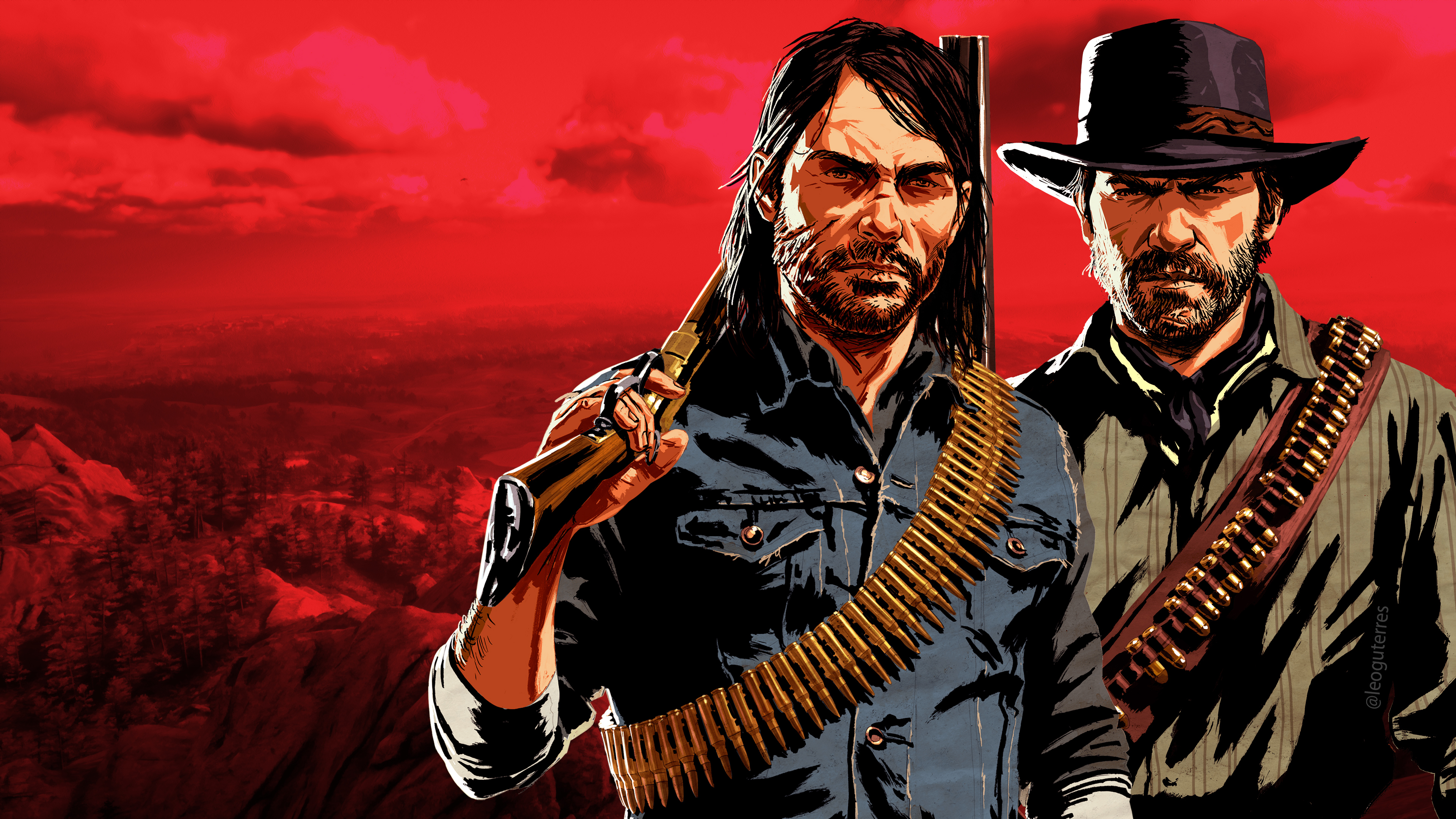 Wallpaper Red Dead Redemption 2 poster artwork 4K Games 18204