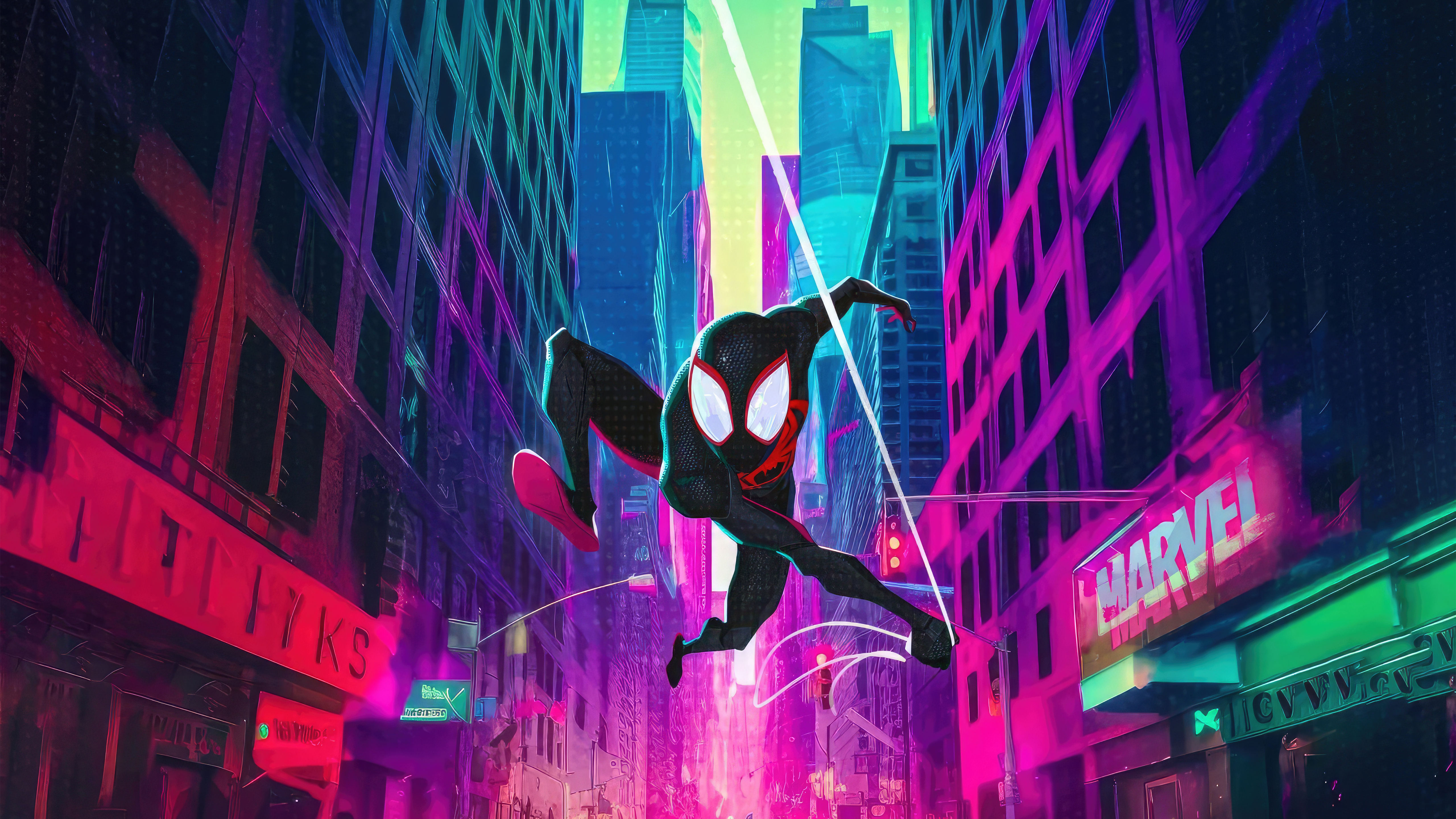 Wallpaper most of spidermen, across the spider-verse, movie 2023