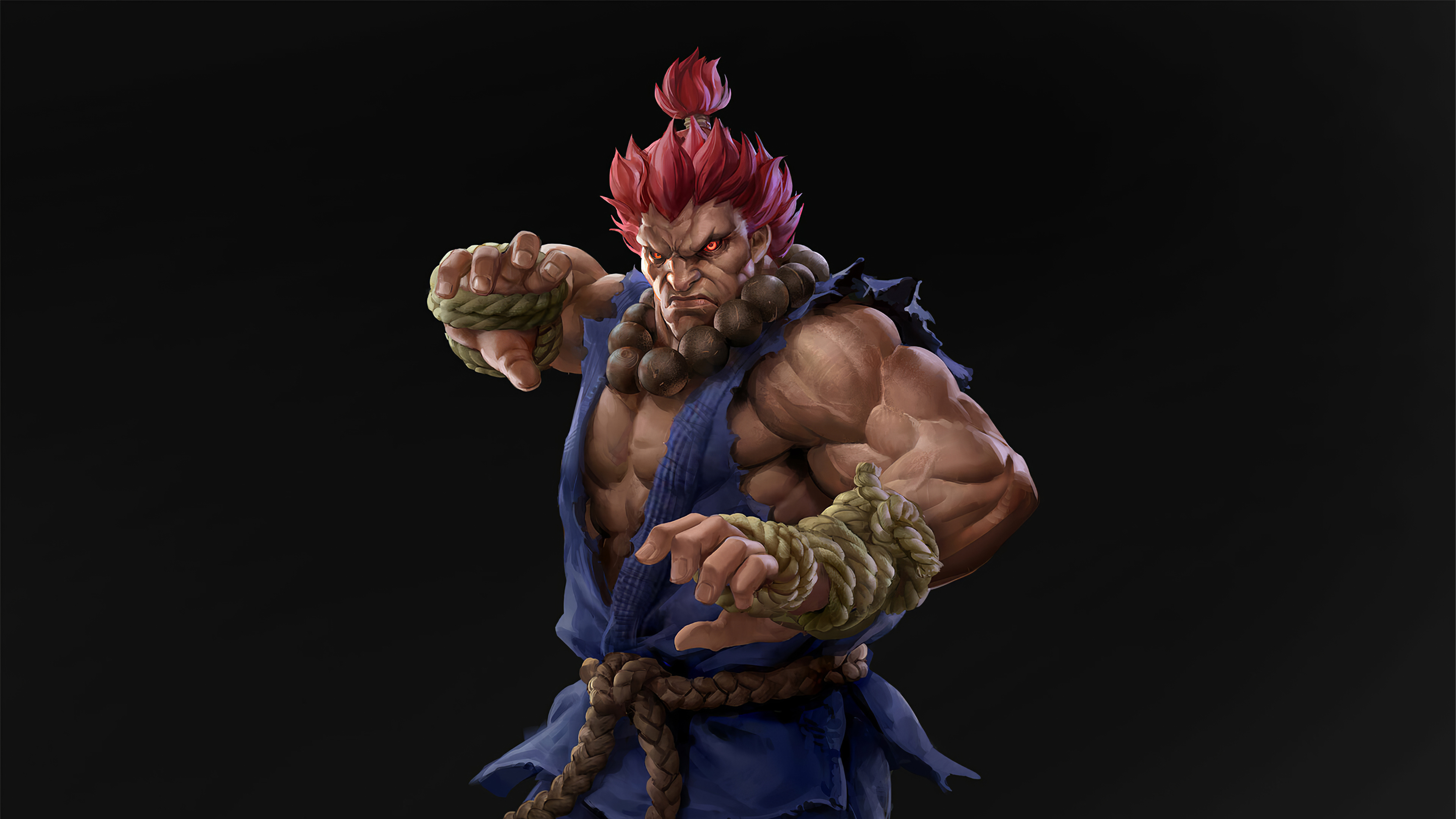 4k Akuma Street Fighter Artwork, HD Superheroes, 4k ...