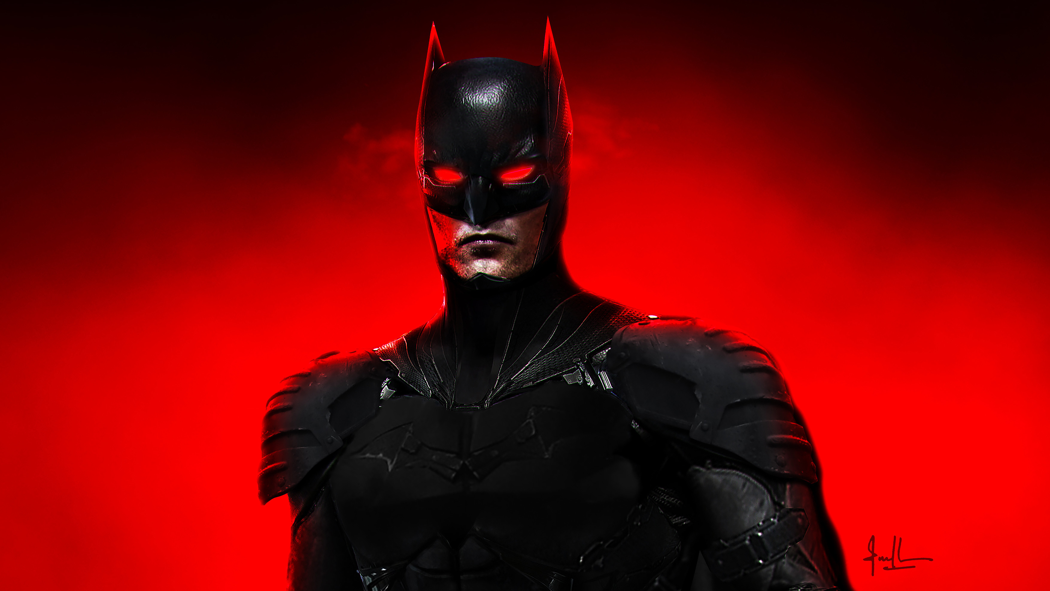 Wallpaper : The Batman 2021, red, 4k, superhero, artwork, ArtStation  3840x2160 - Mode7 - 1964791 - HD Wallpapers - WallHere