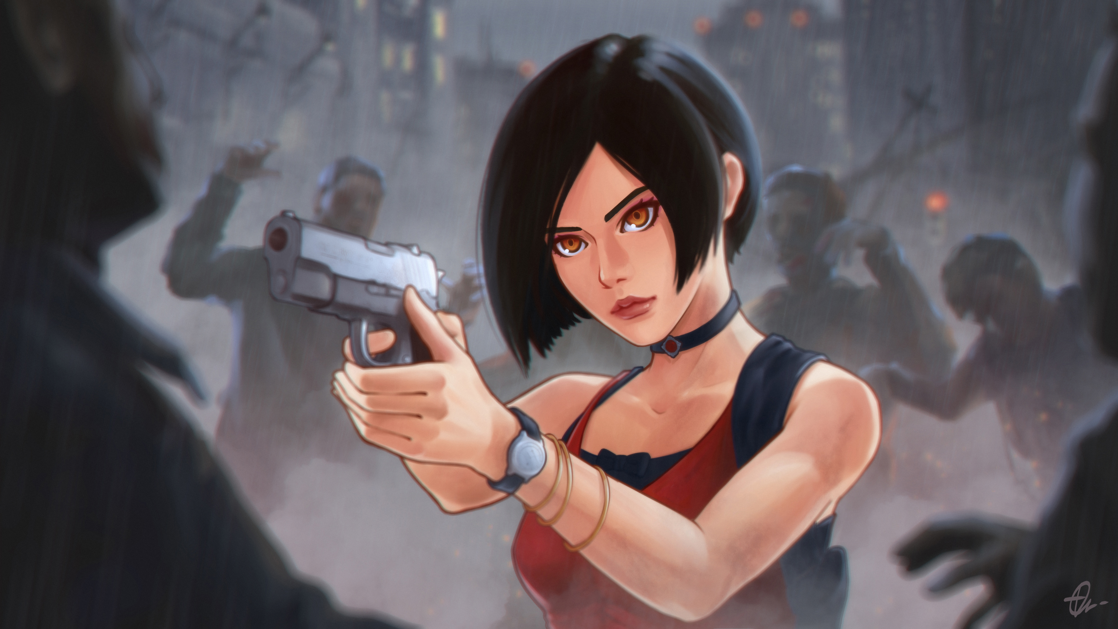 Resident evil 2, ada wong, short hair, Games, HD wallpaper