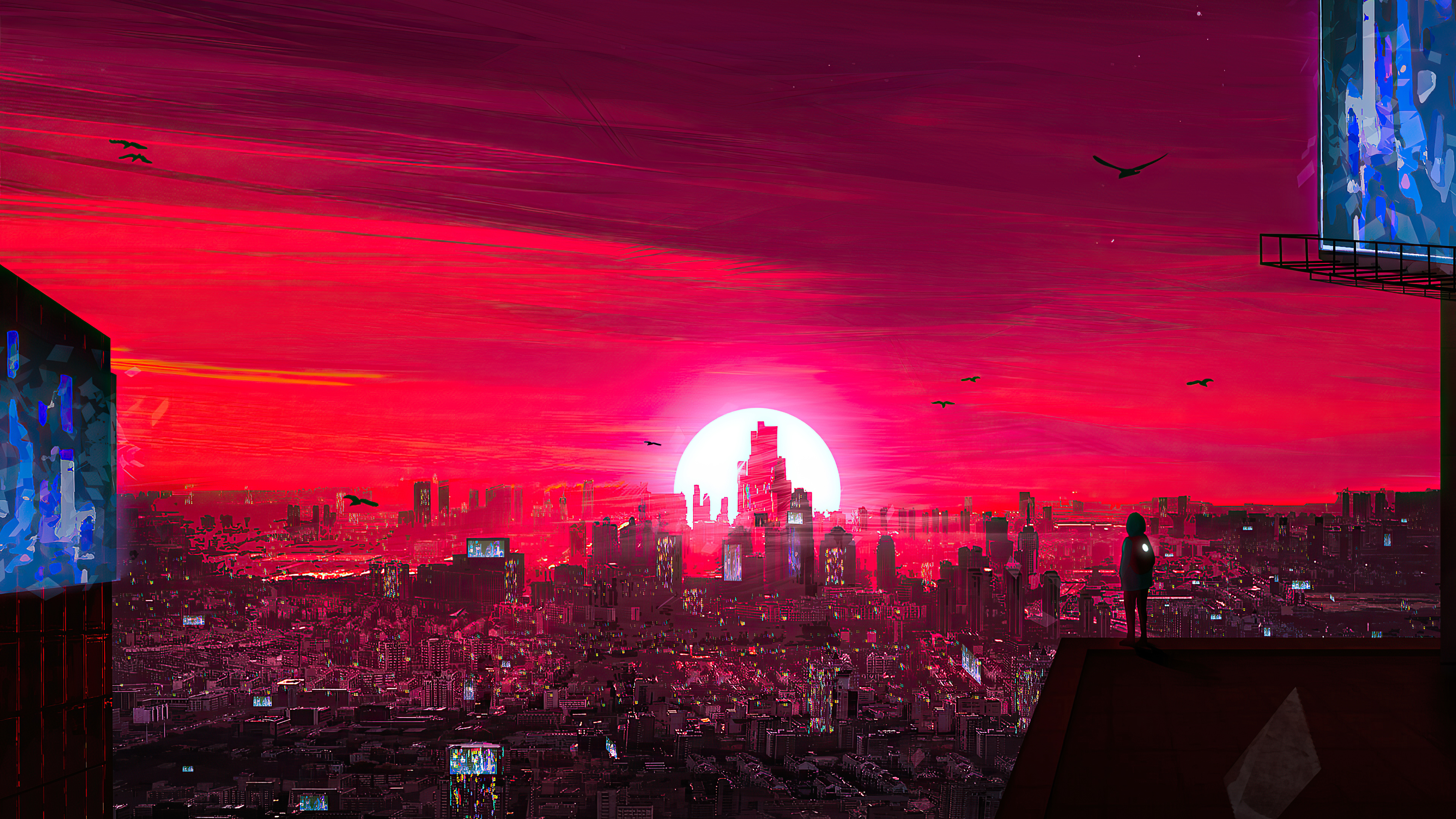 Alone Cyberpunk Morning 4k, HD Artist, 4k Wallpapers, Images