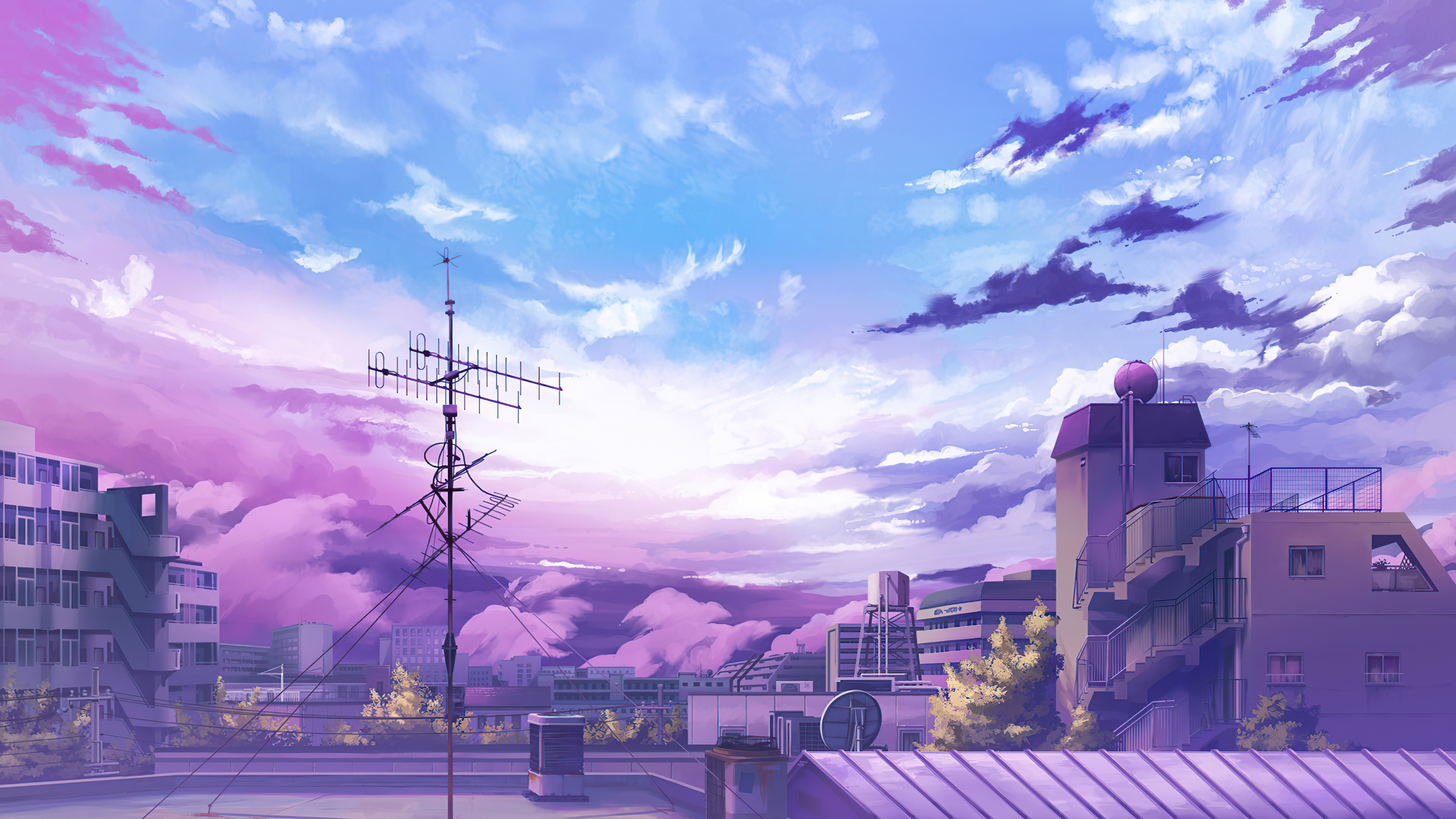 Anime Clouds Buildings 5k, HD Anime, 4k Wallpapers, Images, Backgrounds,  Photos and Pictures