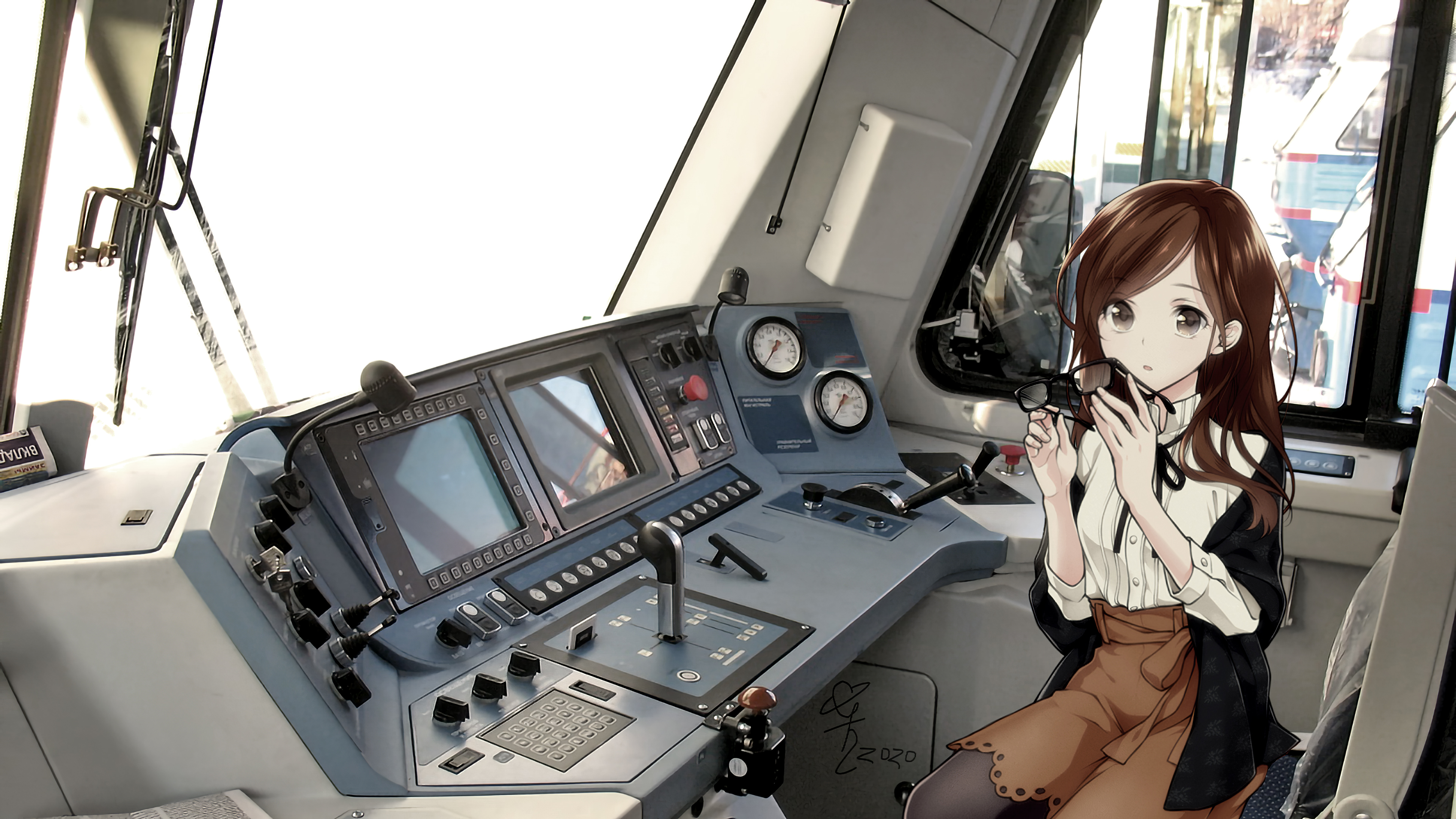 Anime Girl Train Pilot 4k, HD Anime, 4k Wallpapers, Images, Backgrounds,  Photos and Pictures