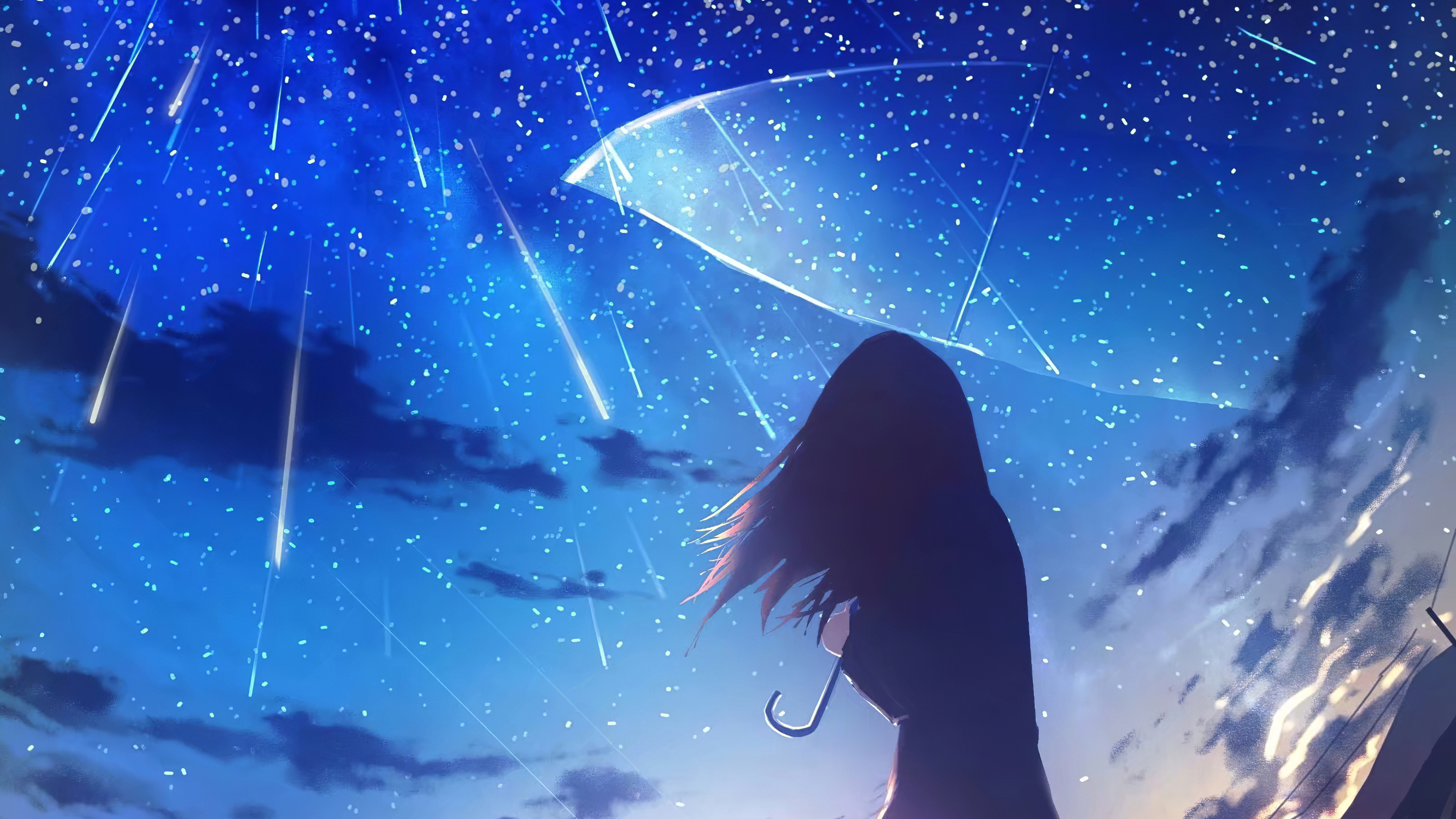 Anime Girl Umbrella Rain 4k, HD Anime, 4k Wallpapers, Images