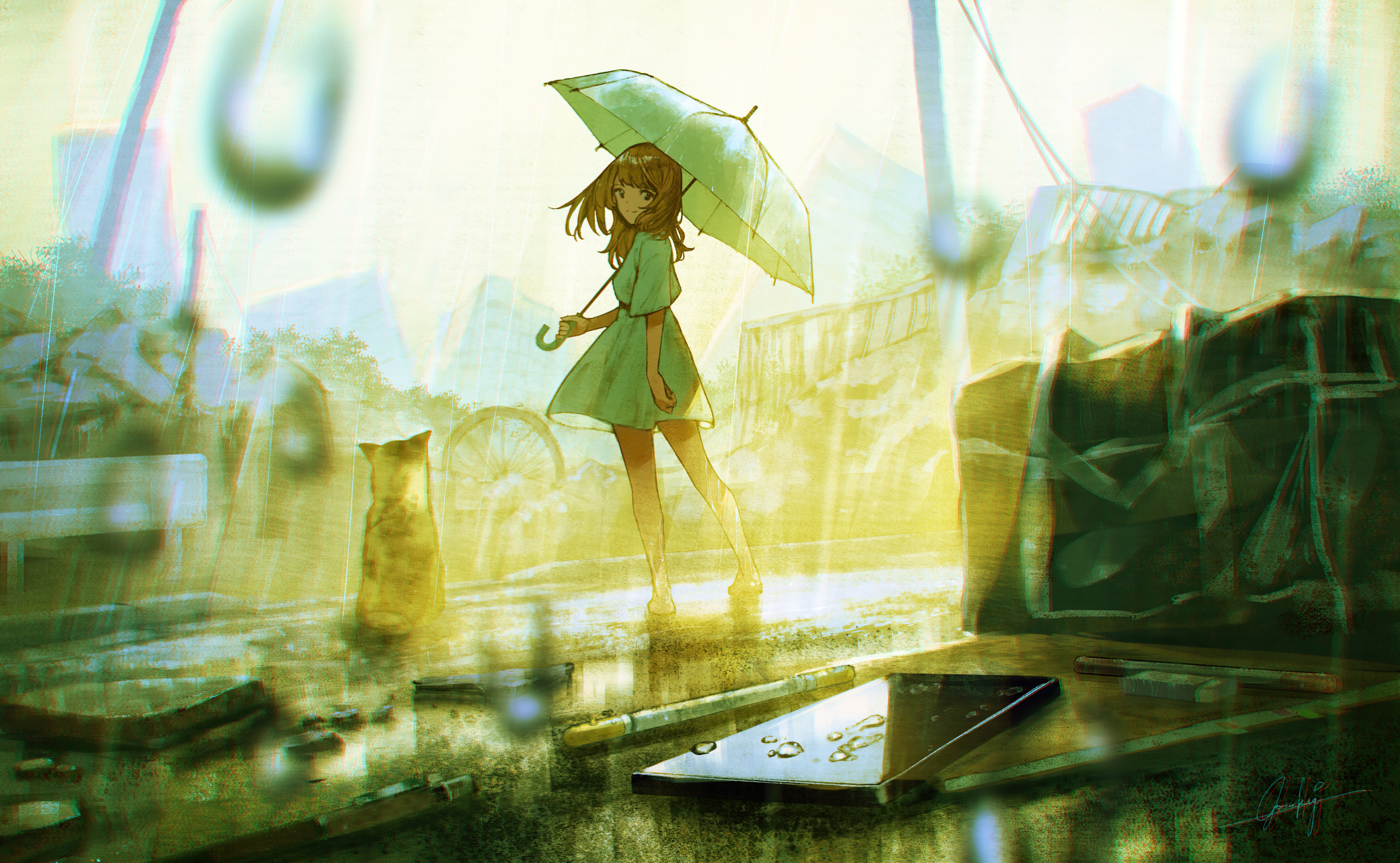 Anime Girl With Umbrella In Rain, HD Anime, 4k Wallpapers, Images,  Backgrounds, Photos and Pictures