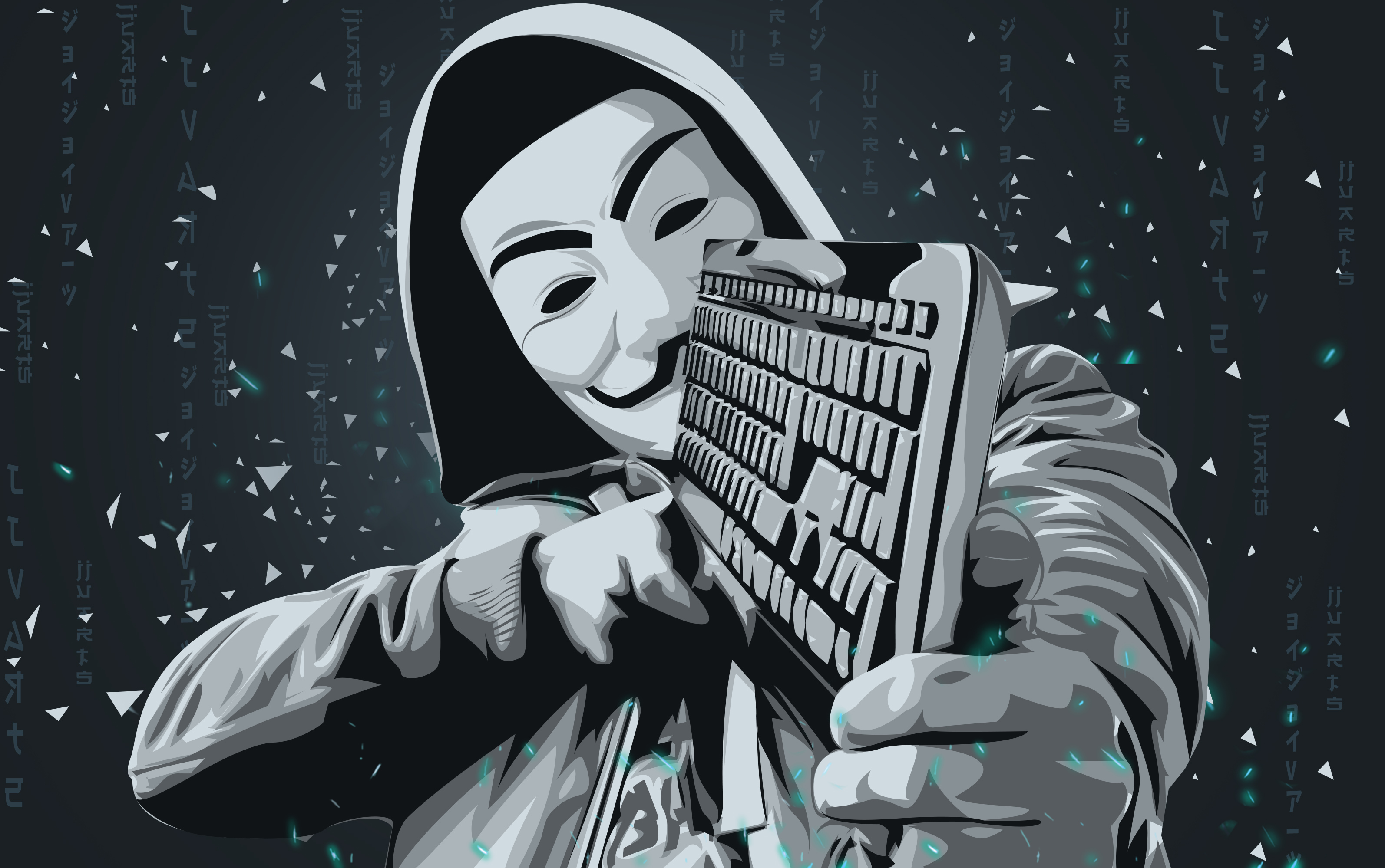 Anonymous Vector X Vexel Art, HD Artist, 4k Wallpapers, Images,  Backgrounds, Photos and Pictures
