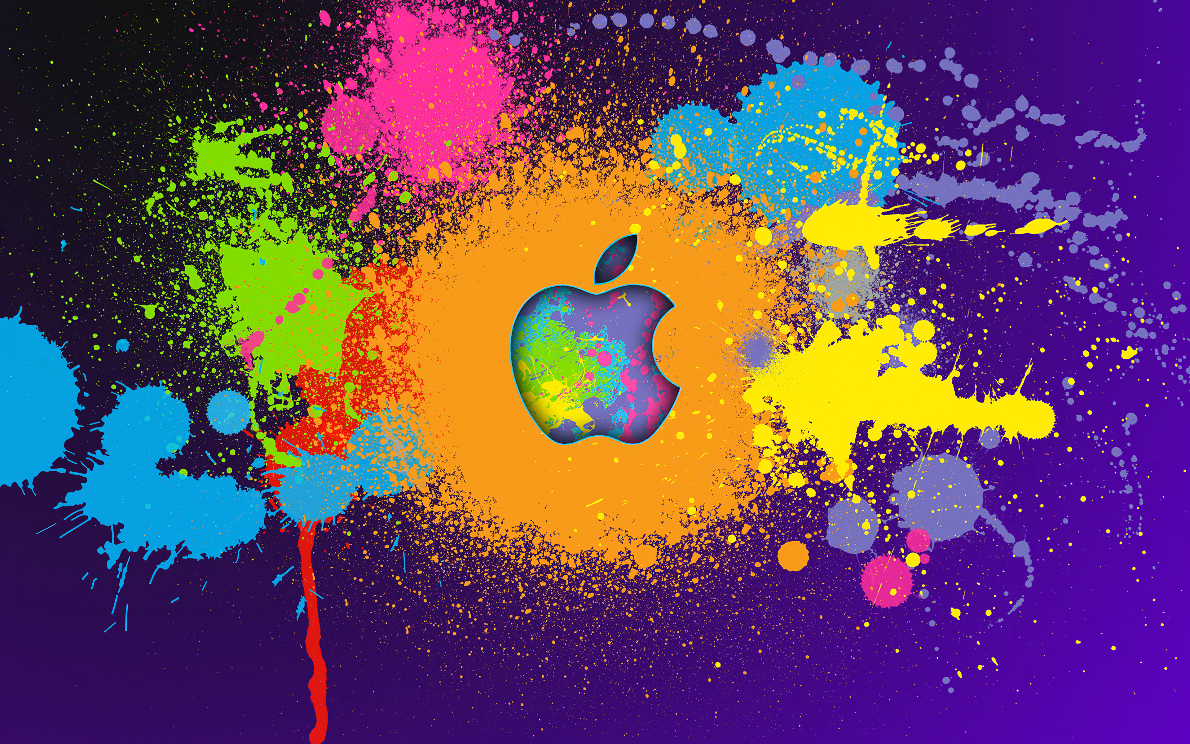 Apple Colorful Logo 4k, HD Computer, 4k
