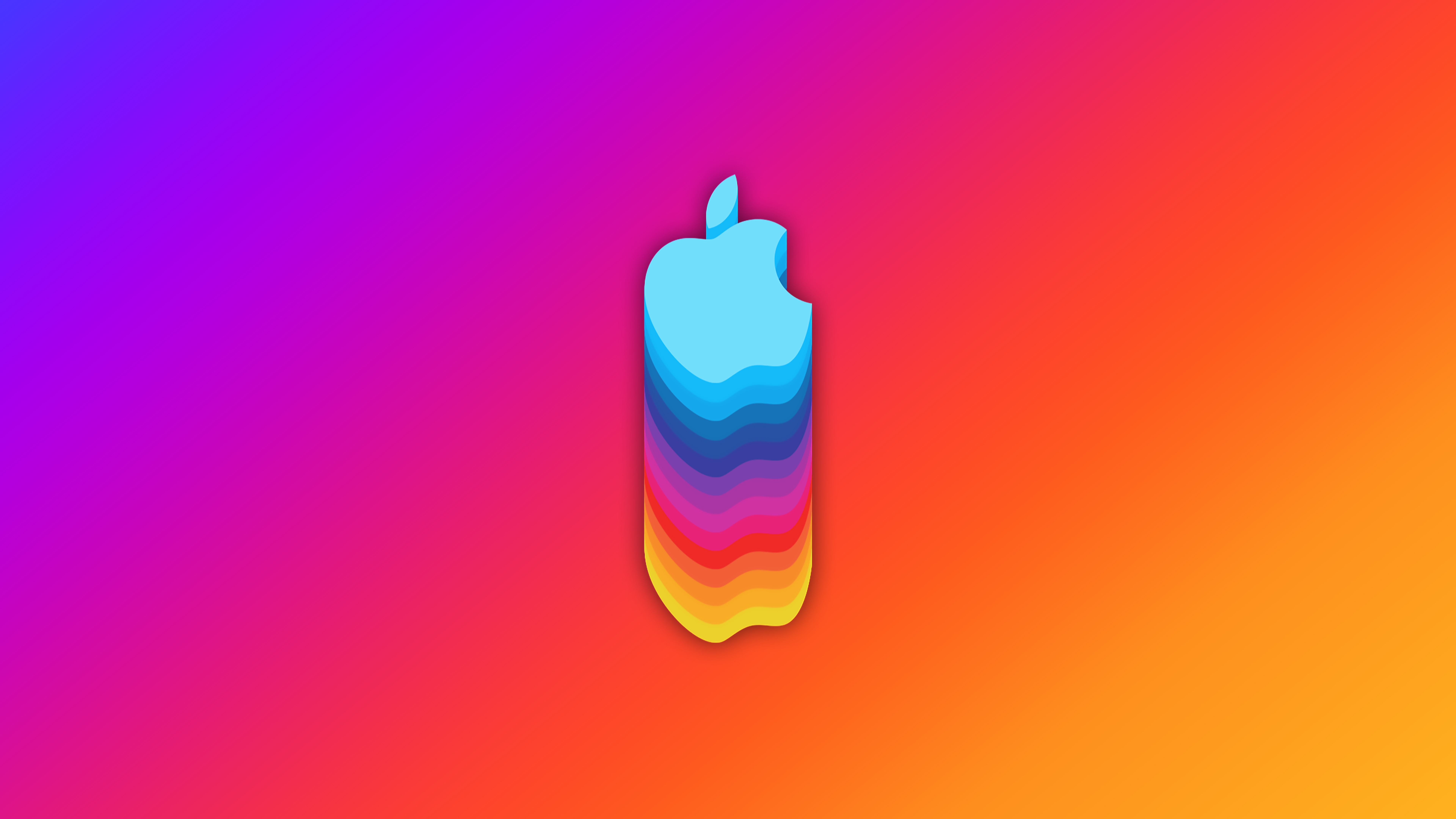 Cool Apple Logo Gradient Line Wallpaper, HD Artist 4K Wallpapers, Images  and Background - Wallpapers Den