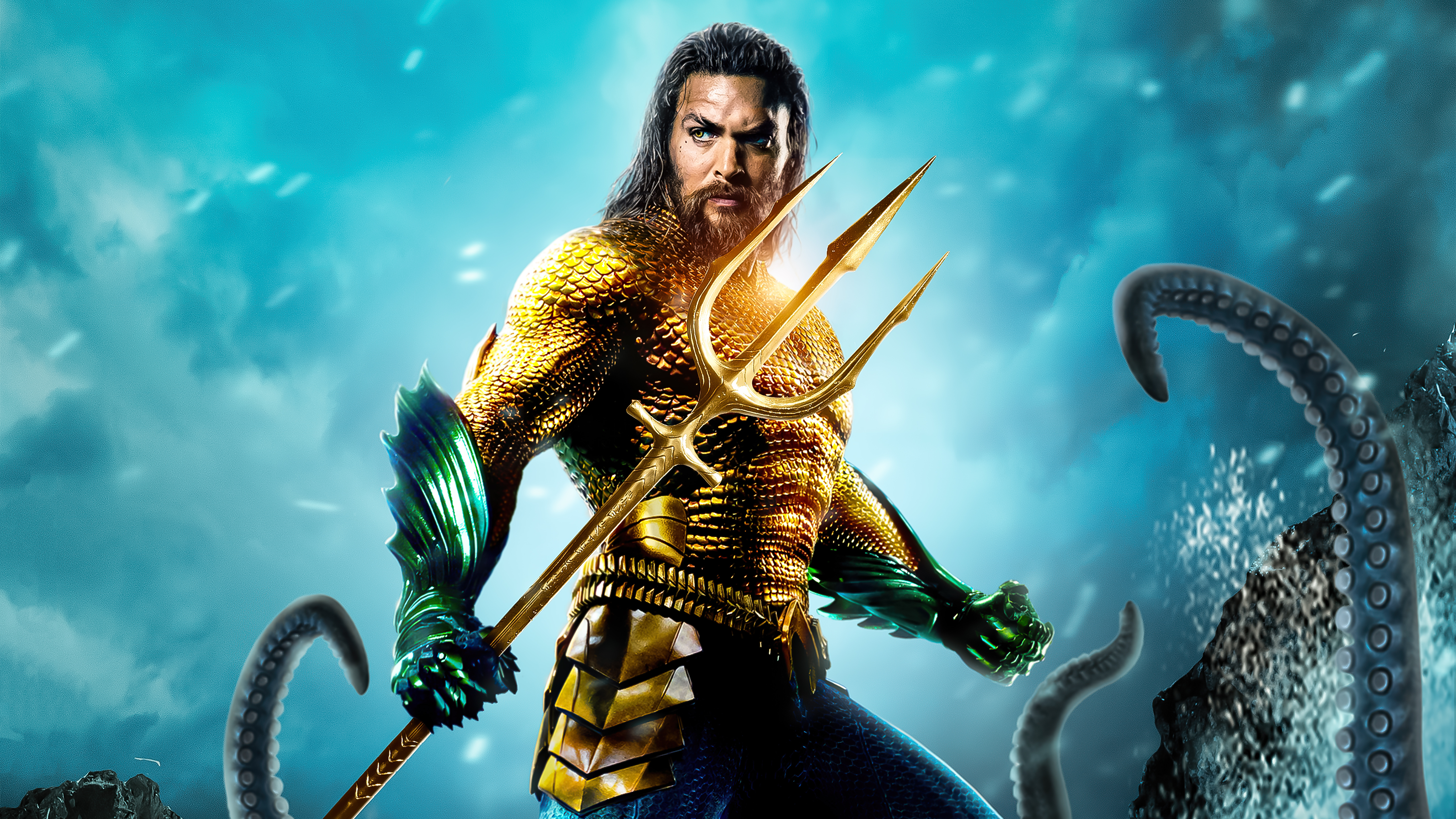 First teaser poster of Jason Momoa’s upcoming sequel spotted by fan at CinemaCon : Aquaman 2