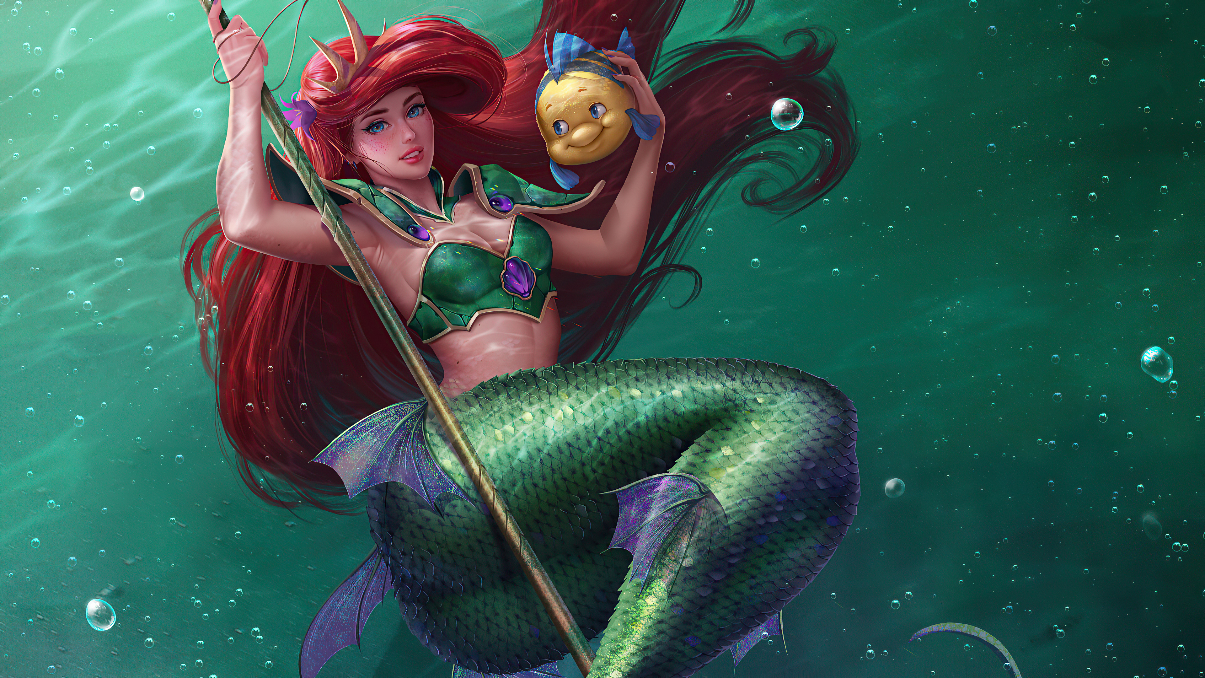 Ariel And Sebastian 4k, HD Artist, 4k Wallpapers, Images, Backgrounds,  Photos and Pictures