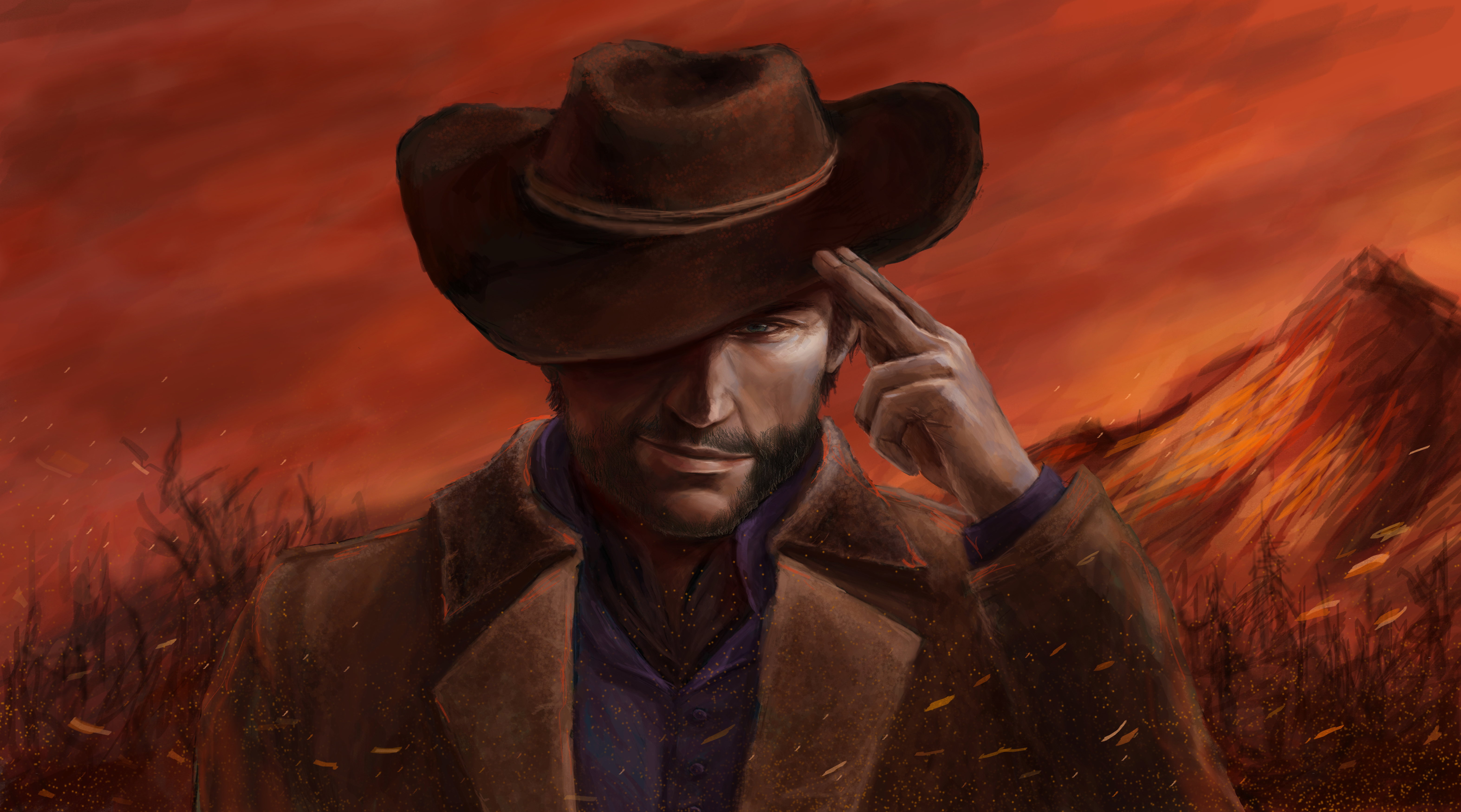 Arthur Morgan  Wallpaper, Background, Action adventure game