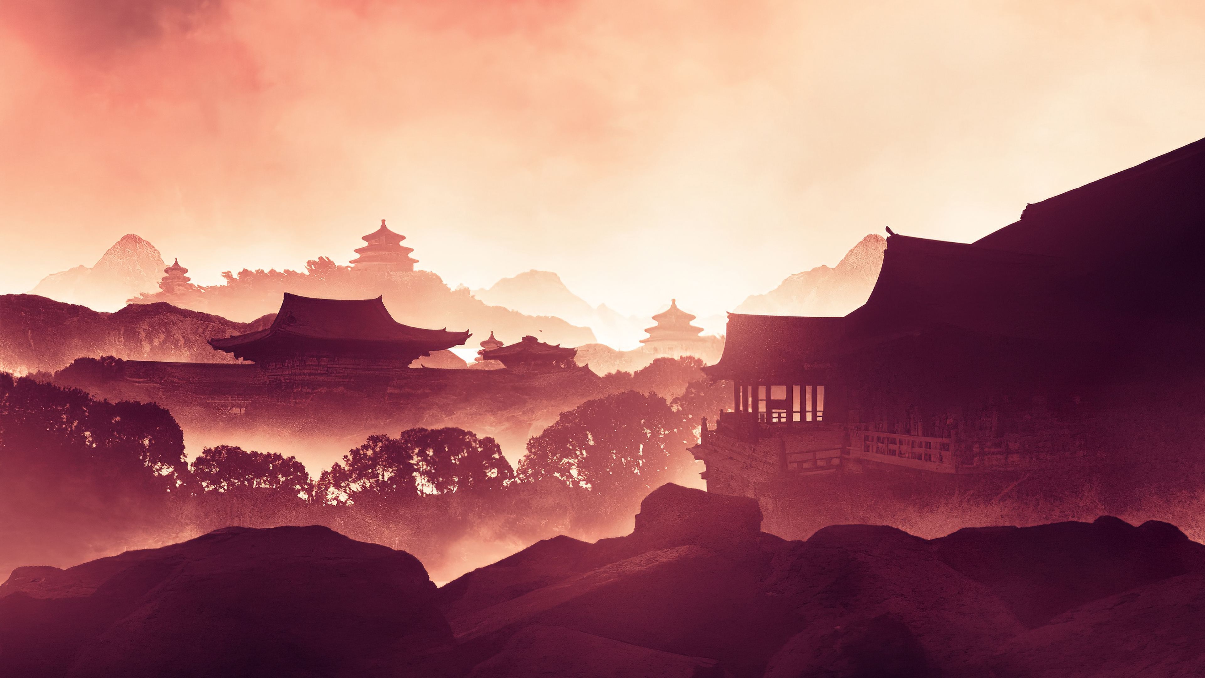 3d japanese painting wallpaper download