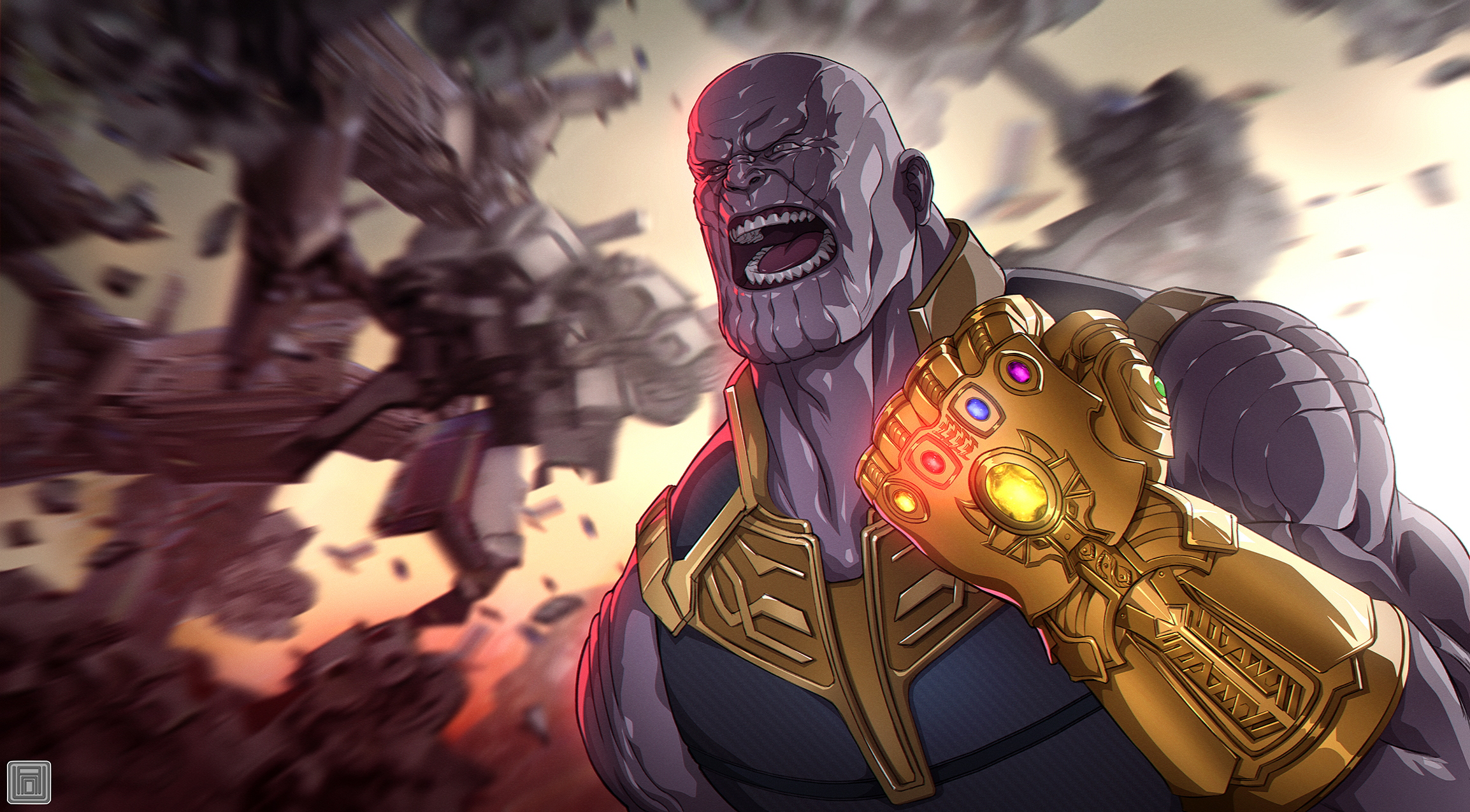 Avengers Infinity War Thanos Gauntlet Artwork Wallpaper,HD Superheroes ...