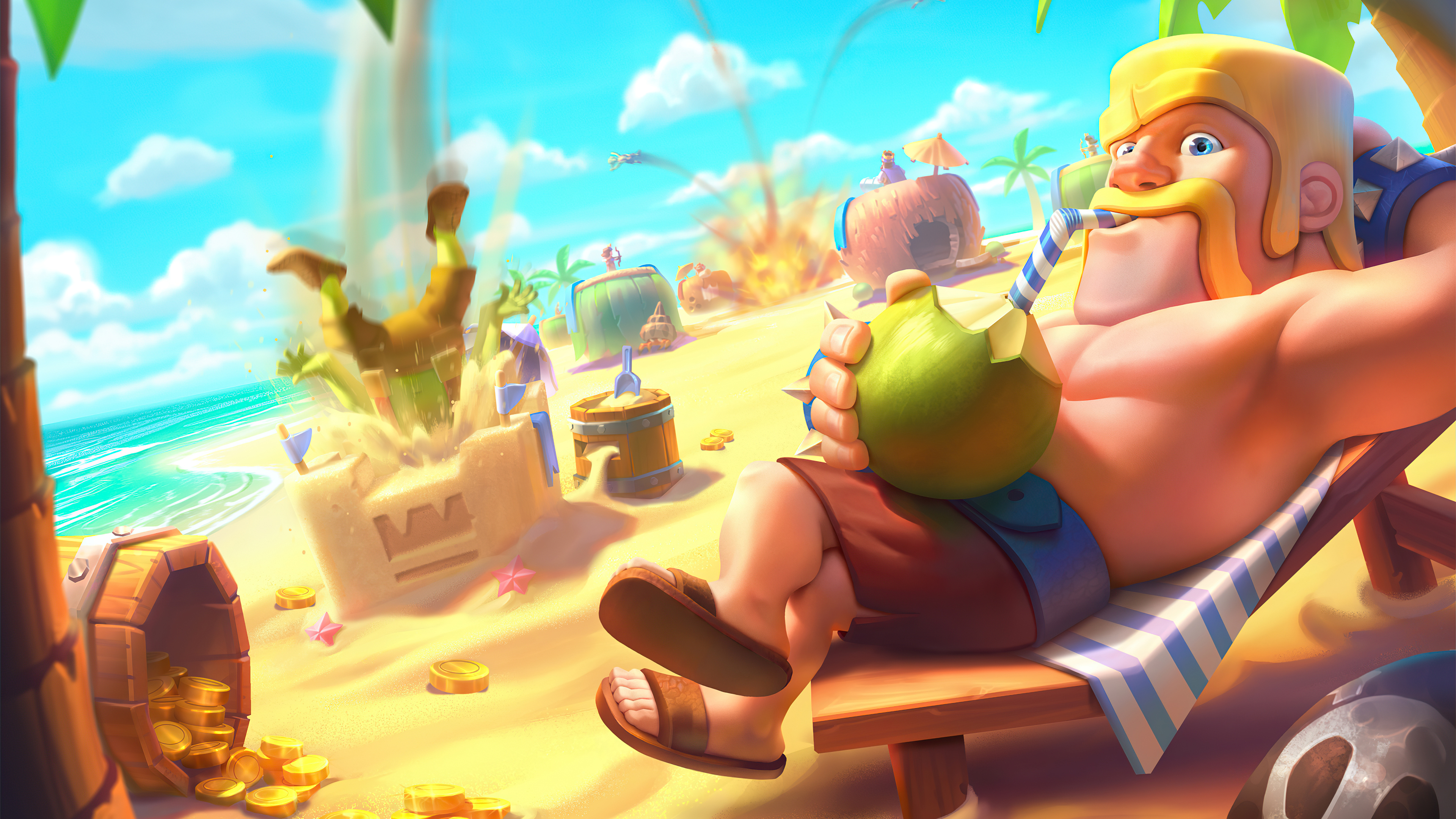 clash of clans barbarian king wallpaper