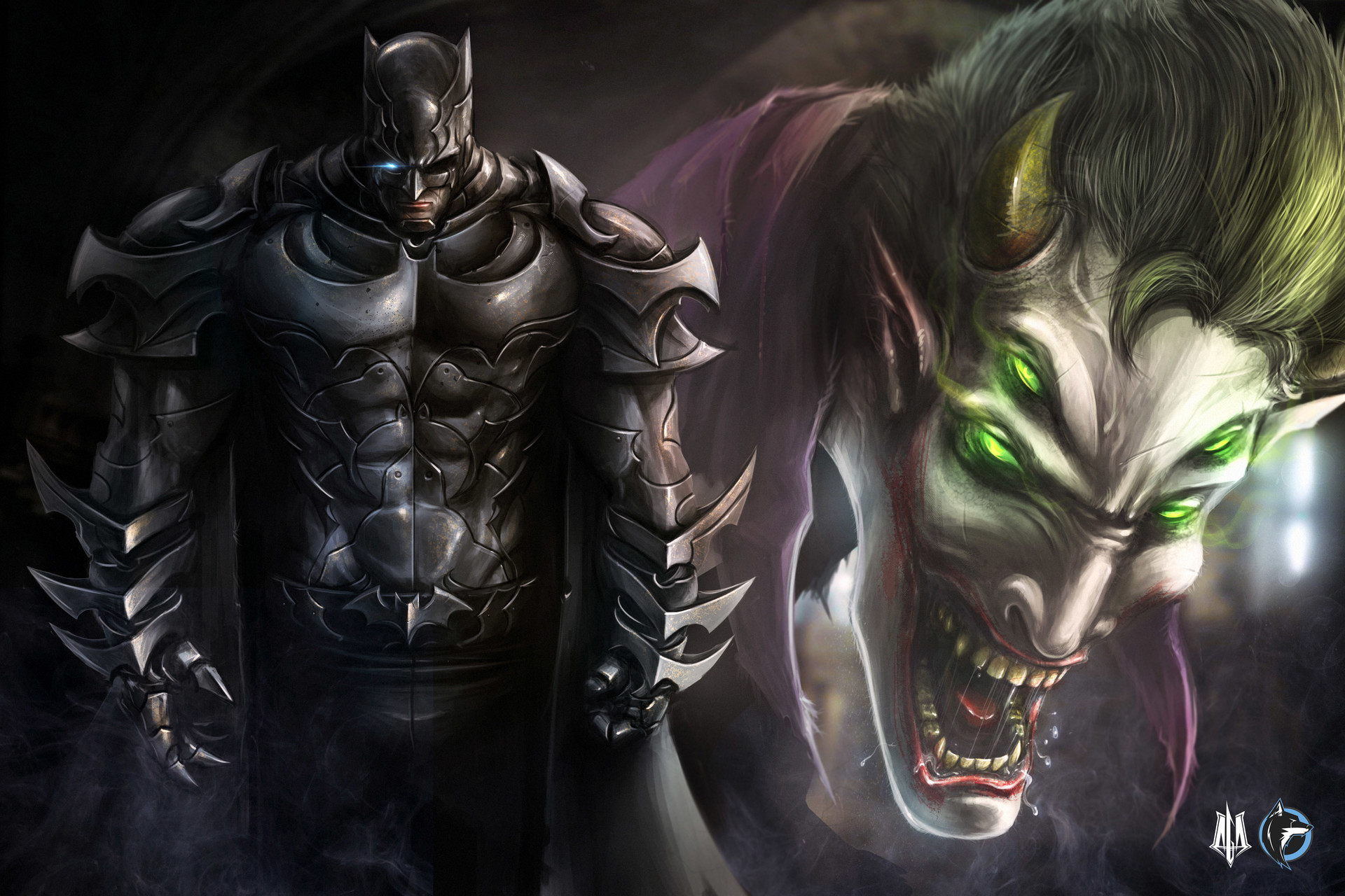 Batman And Joker Art, HD Superheroes, 4k Wallpapers, Images ...