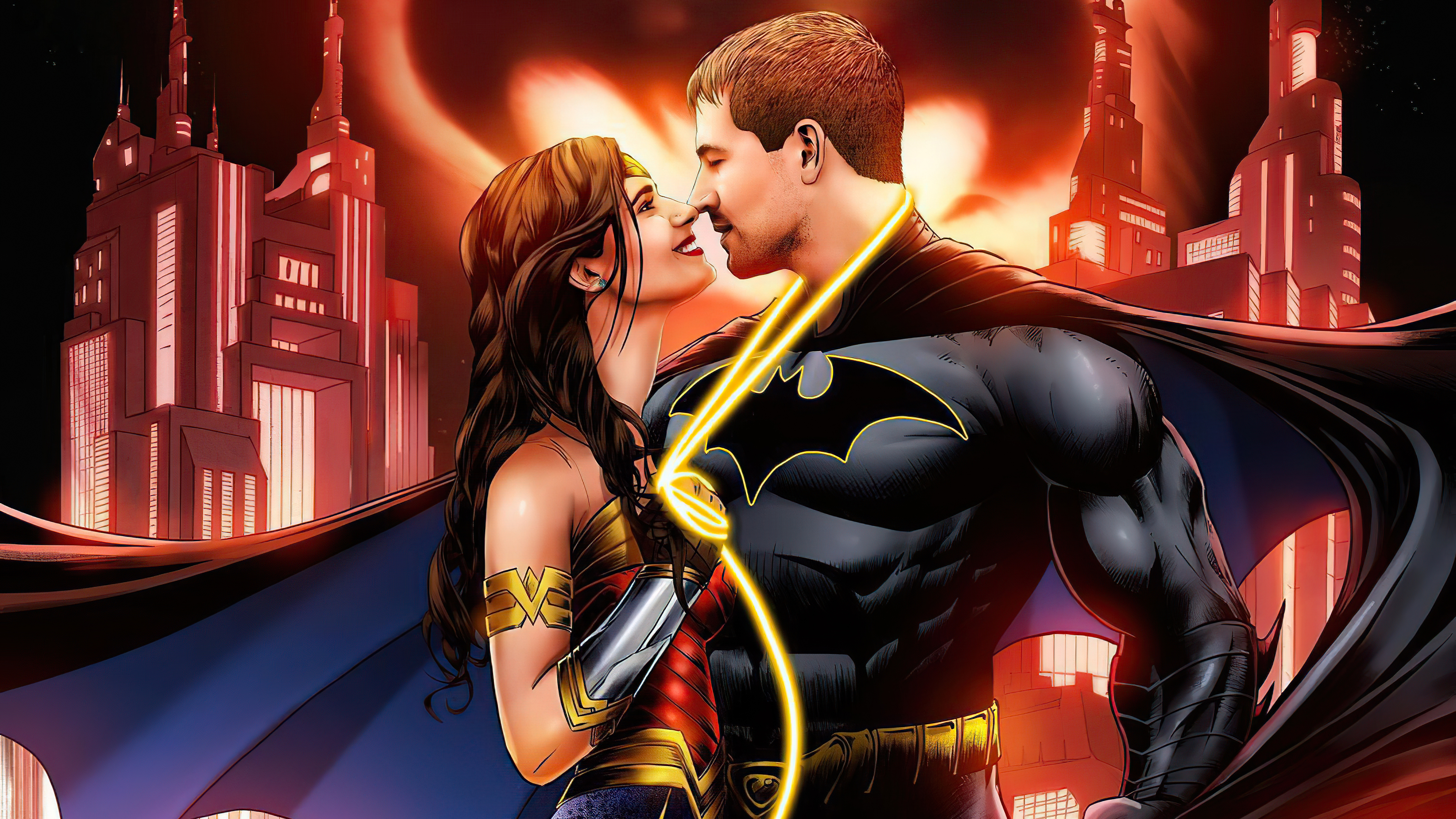 Batman And Wonder Woman Love Romance, HD Superheroes, 4k Wallpapers, Images,  Backgrounds, Photos and Pictures