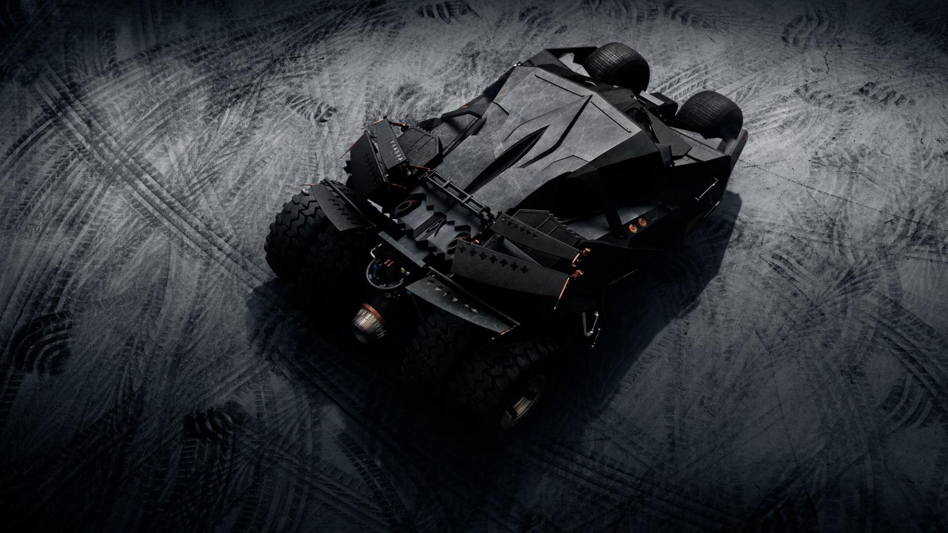 batmobile black background