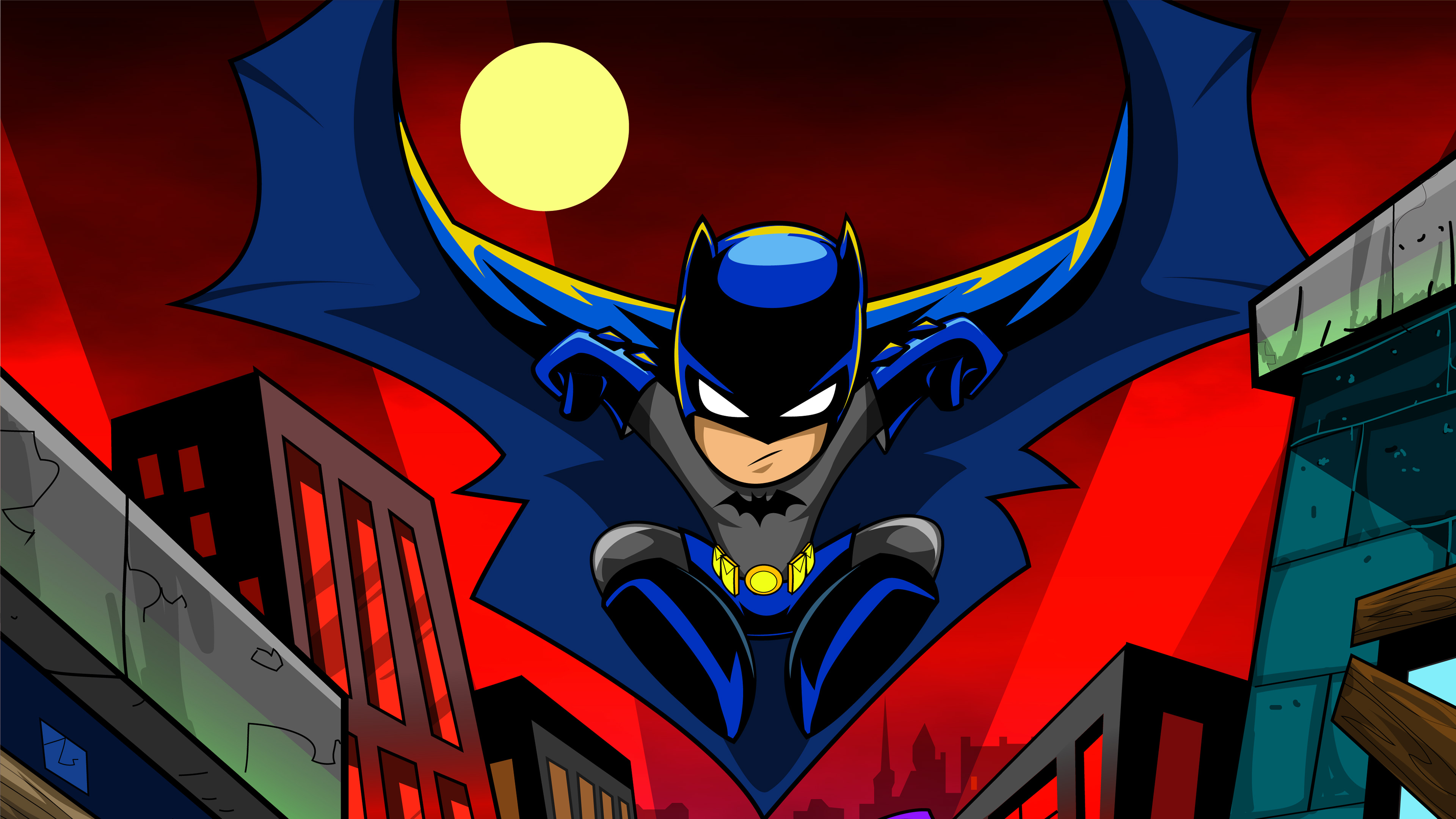 Batman Cartoon Art 4k, HD Superheroes, 4k Wallpapers, Images, Backgrounds,  Photos and Pictures