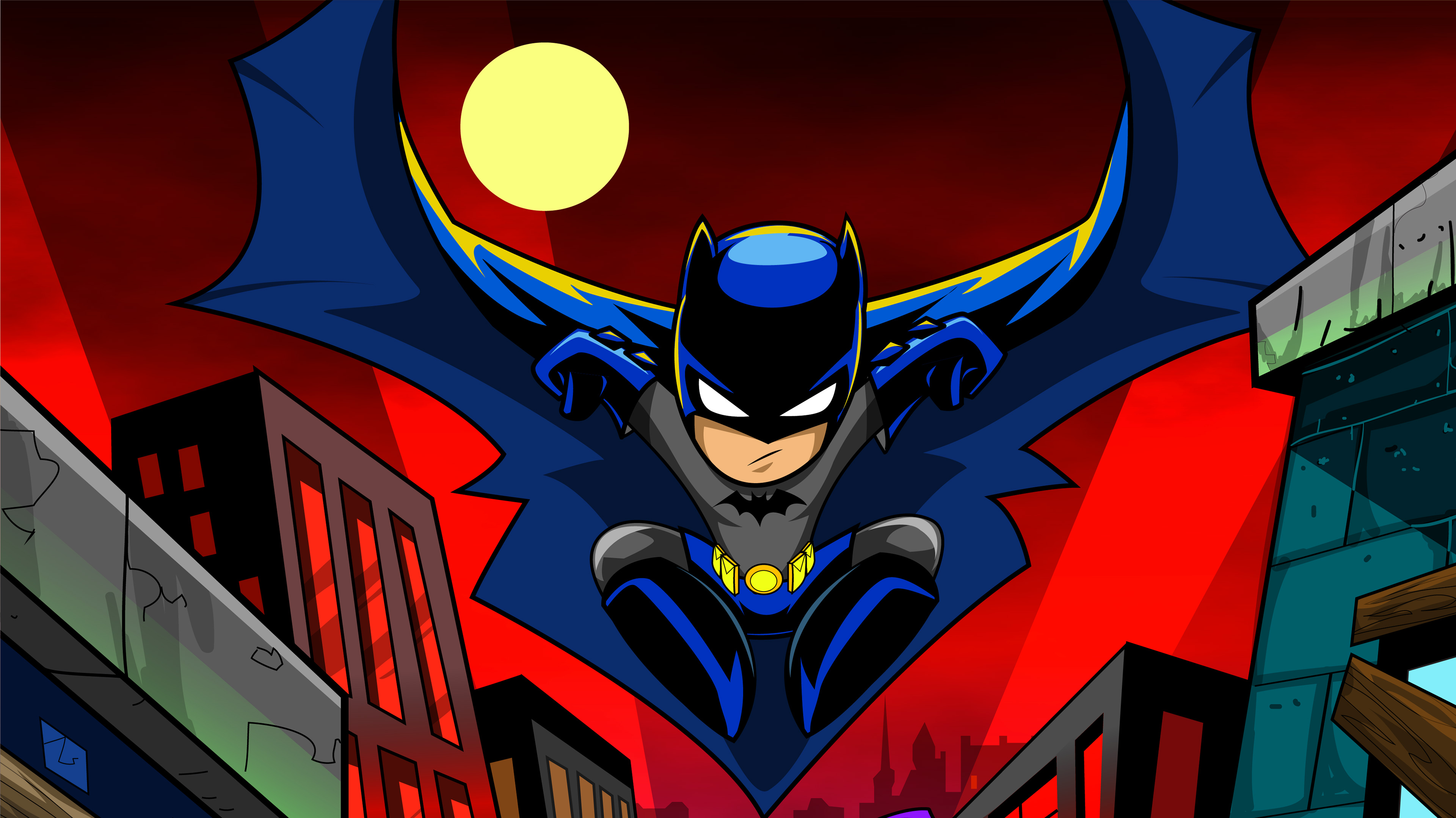 batman cartoon wallpaper